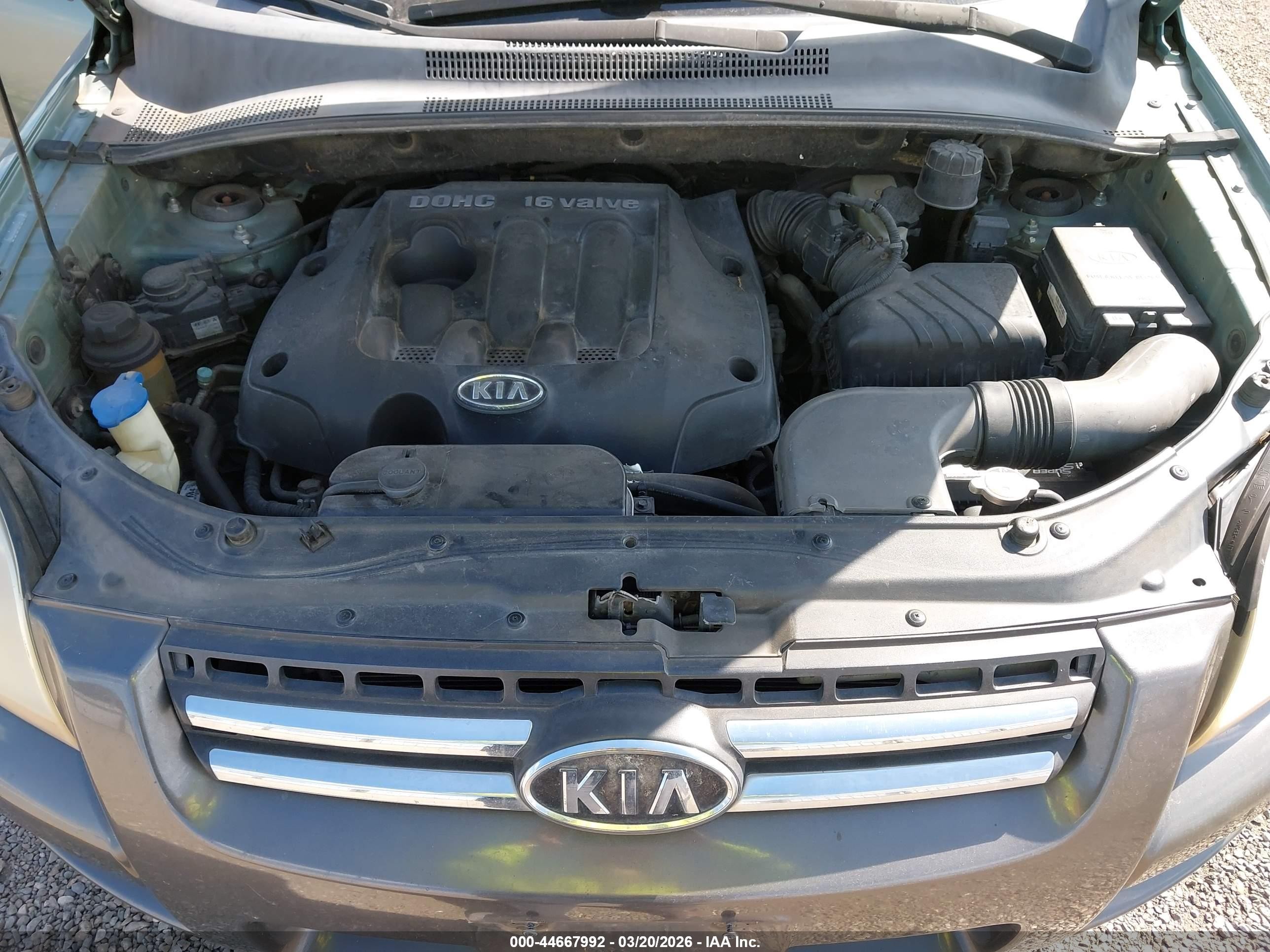 2007 Kia Sportage Lx Green vin: KNDJF724X77427389