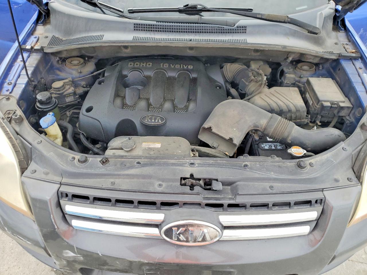 2007 Kia Sportage Lx Blue vin: KNDJF724X77427490
