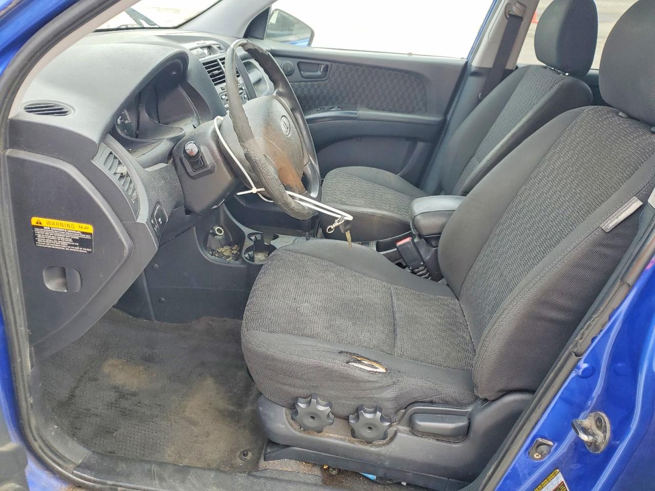 2007 Kia Sportage Lx Blue vin: KNDJF724X77427490