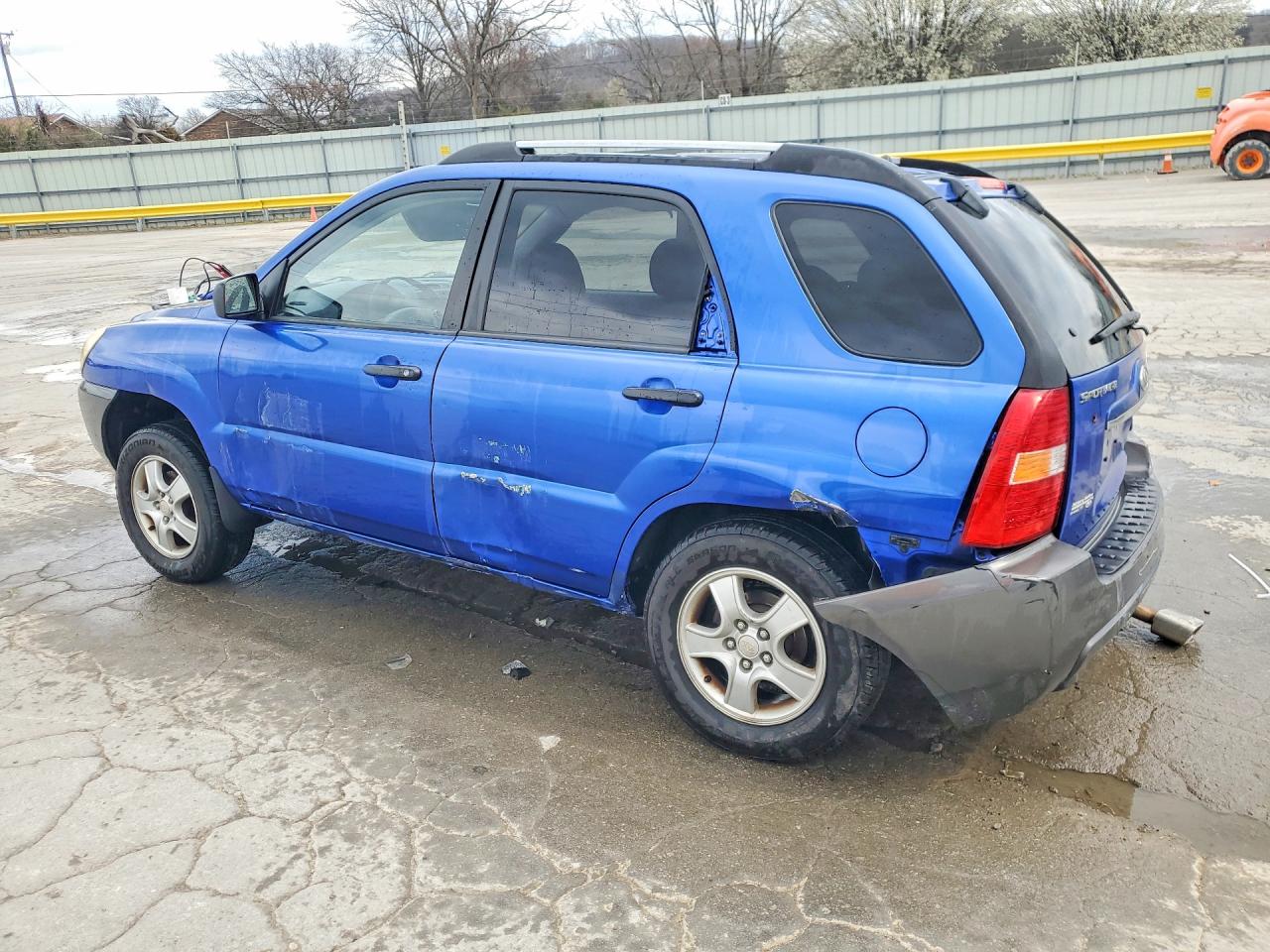 2007 Kia Sportage Lx Blue vin: KNDJF724X77427490