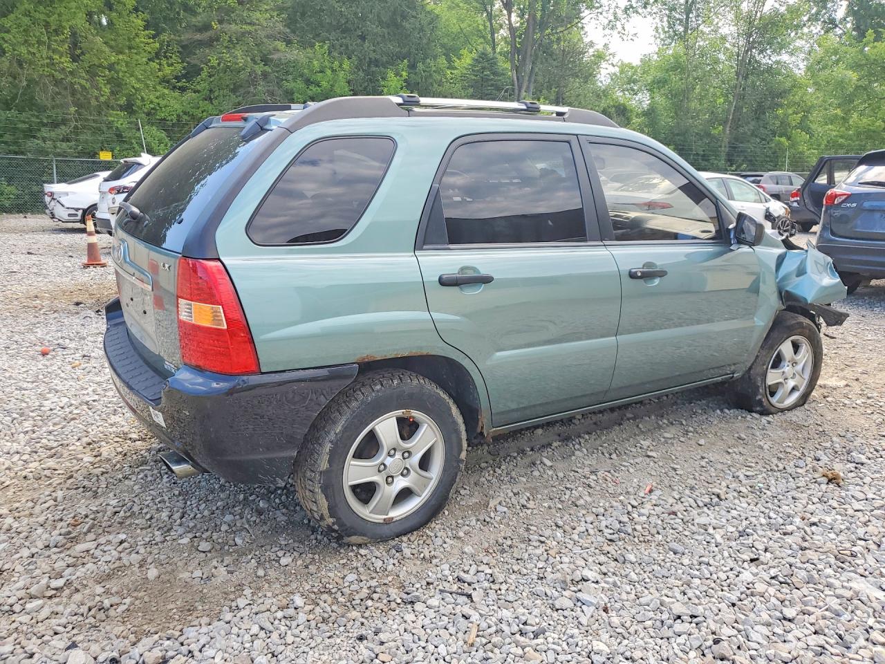 2008 Kia Sportage Lx Turquoise vin: KNDJF724X87458871