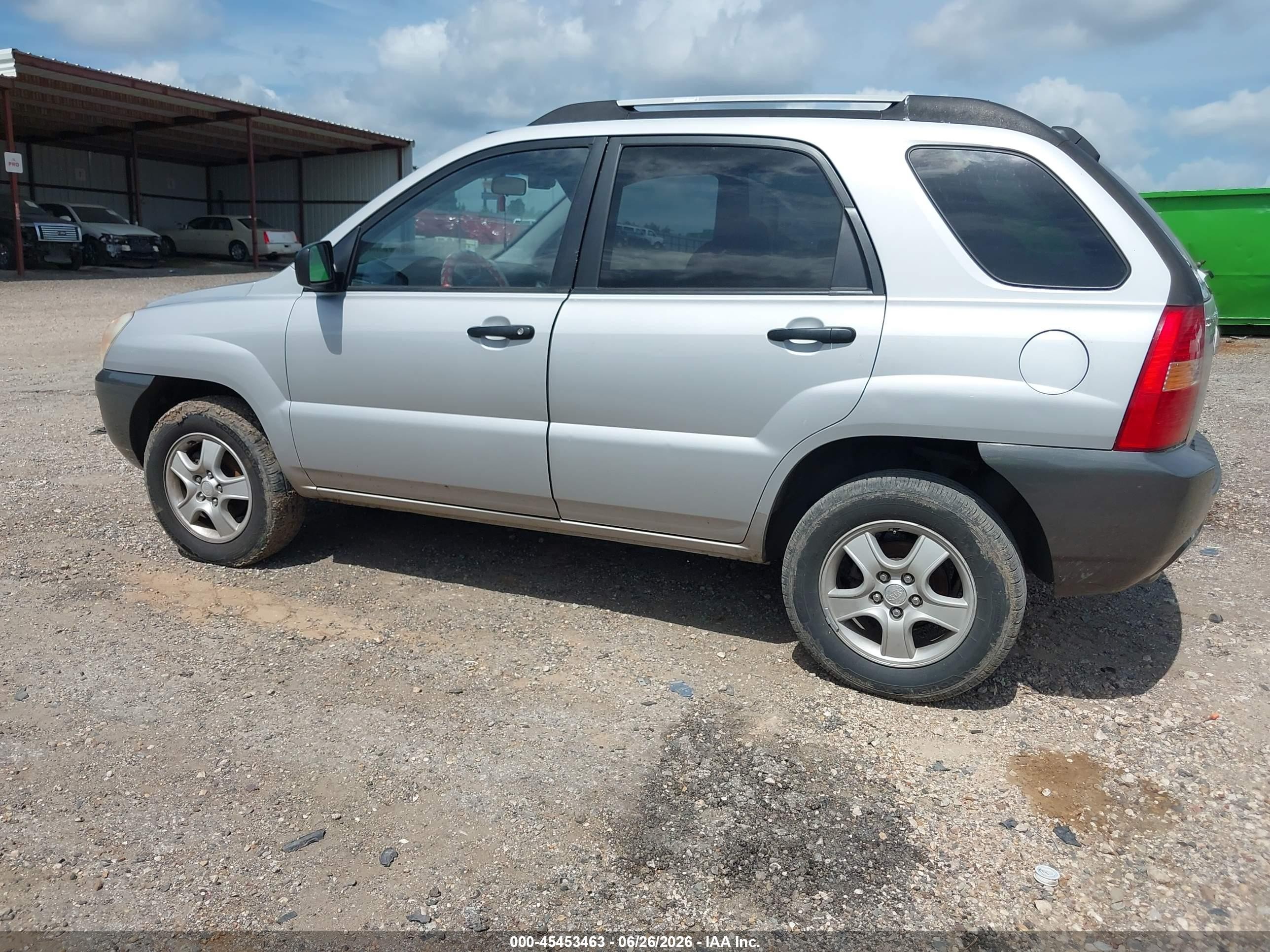 2008 Kia Sportage Lx Silver vin: KNDJF724X87476822