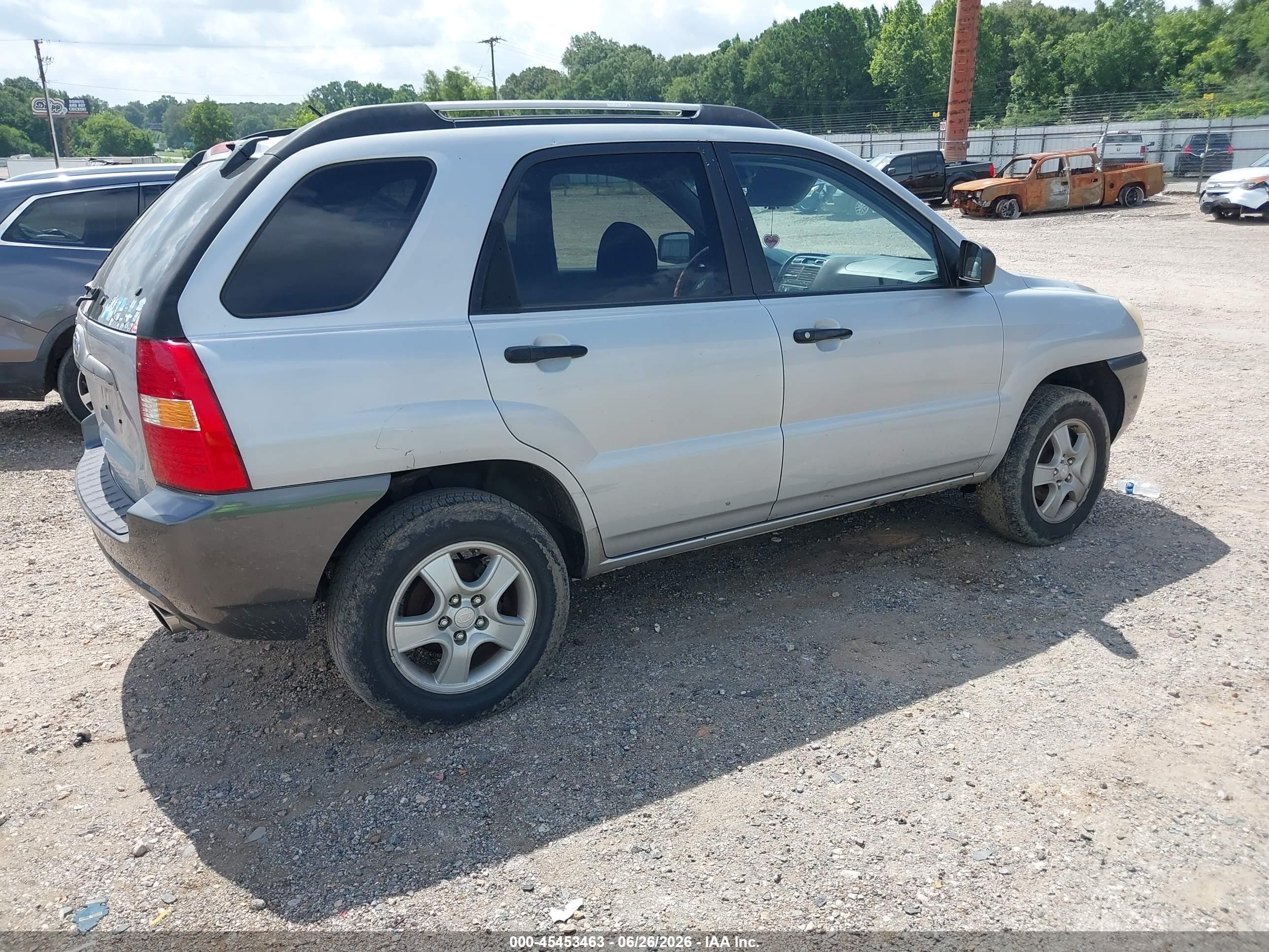 2008 Kia Sportage Lx Silver vin: KNDJF724X87476822