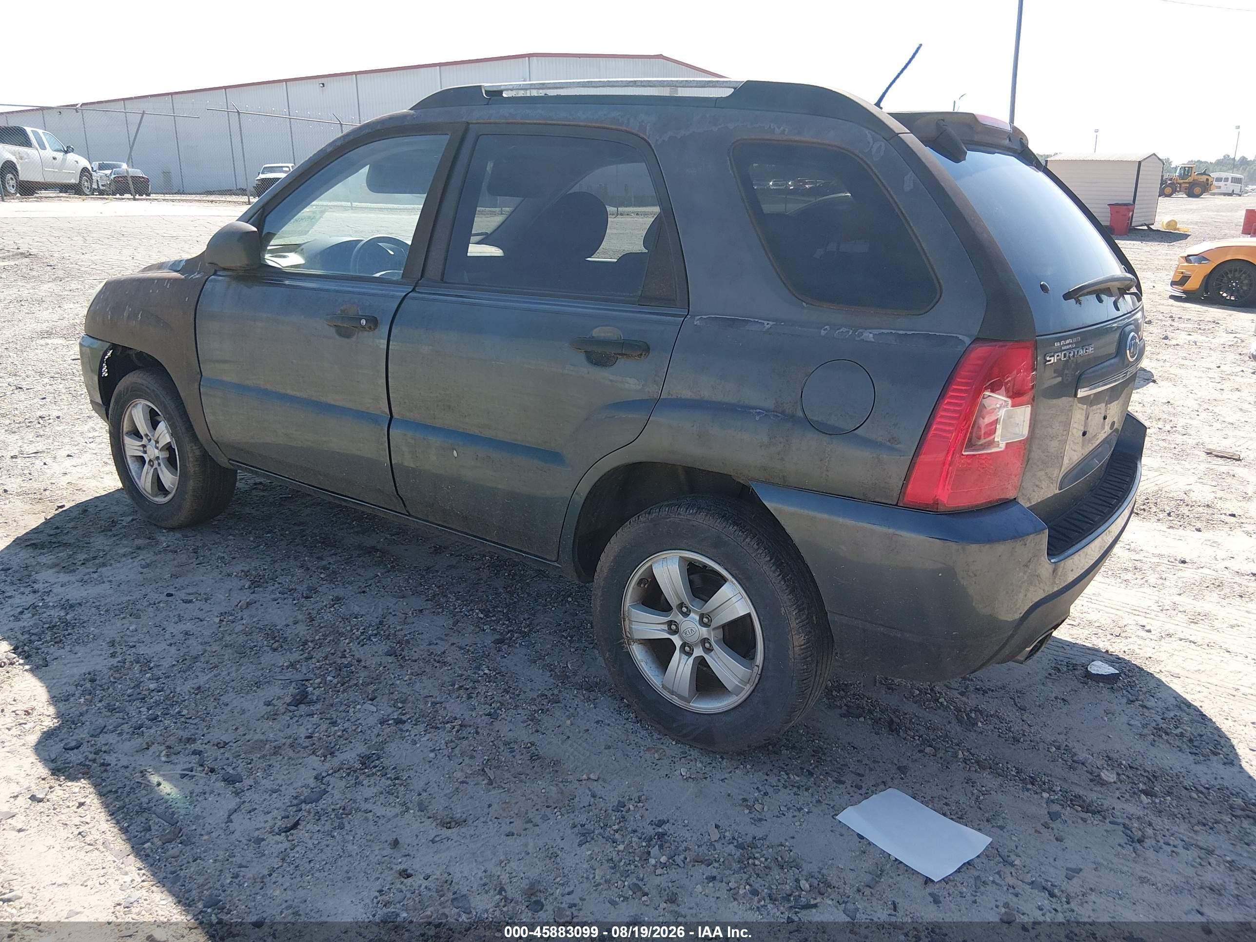 2009 Kia Sportage Lx Gray vin: KNDJF724X97554663