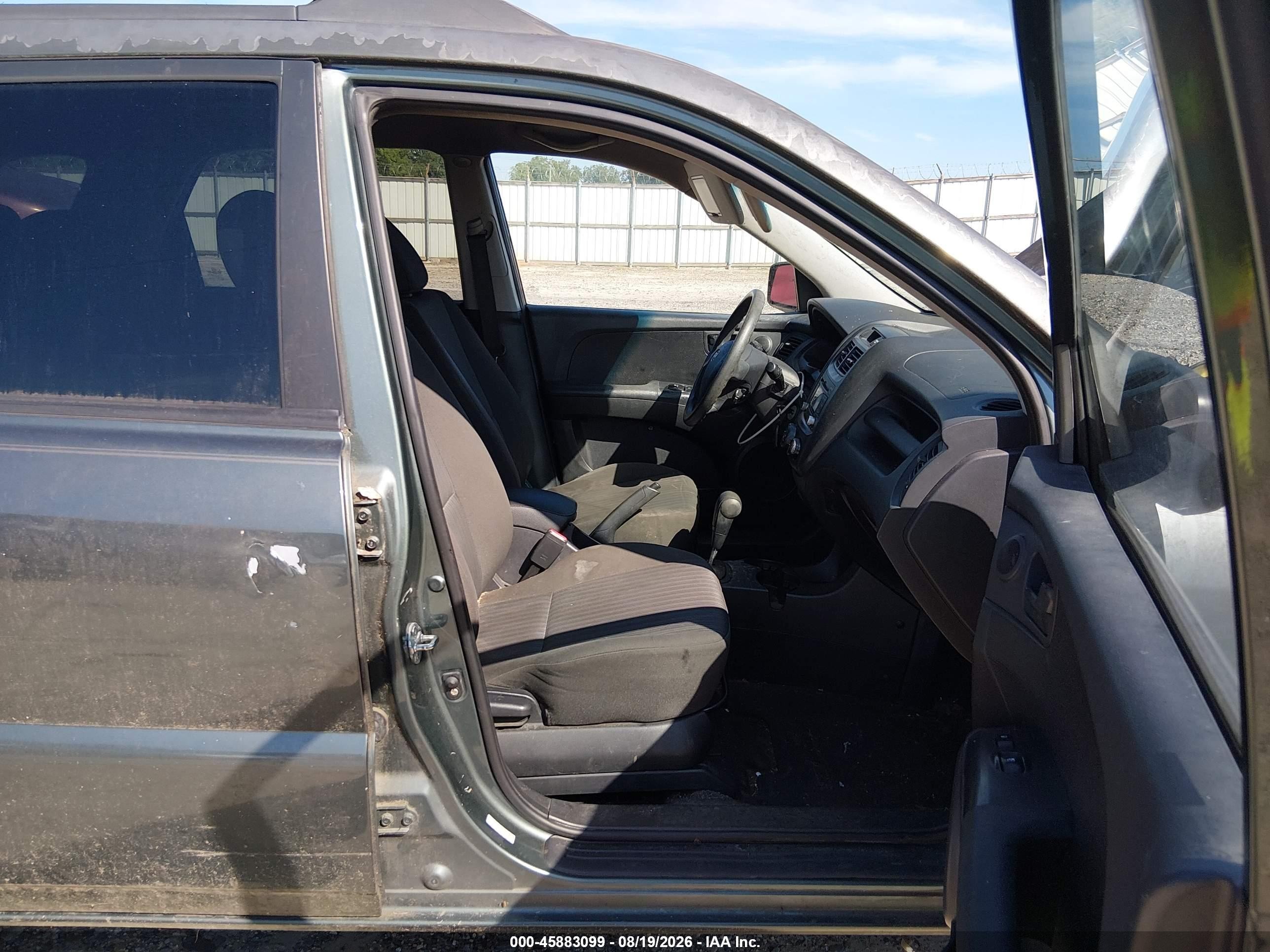 2009 Kia Sportage Lx Gray vin: KNDJF724X97554663