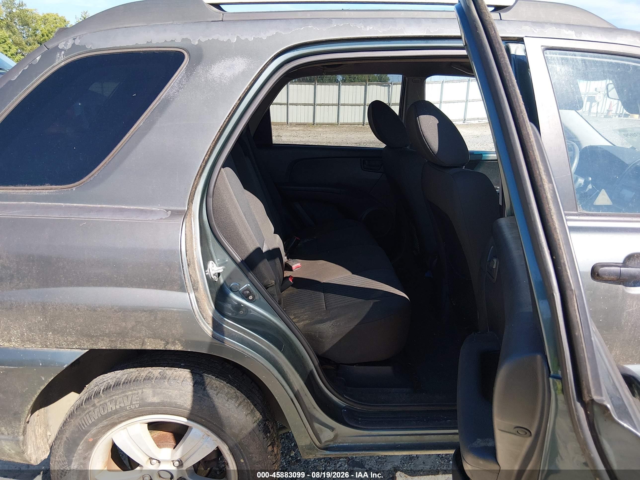2009 Kia Sportage Lx Gray vin: KNDJF724X97554663