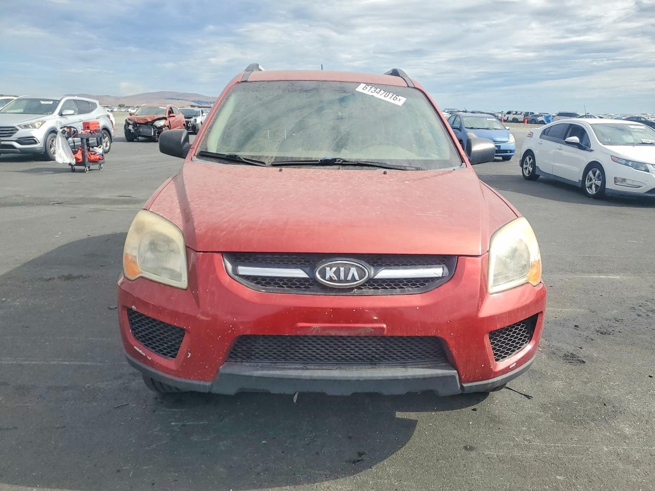 2009 Kia Sportage Lx Red vin: KNDJF724X97558048