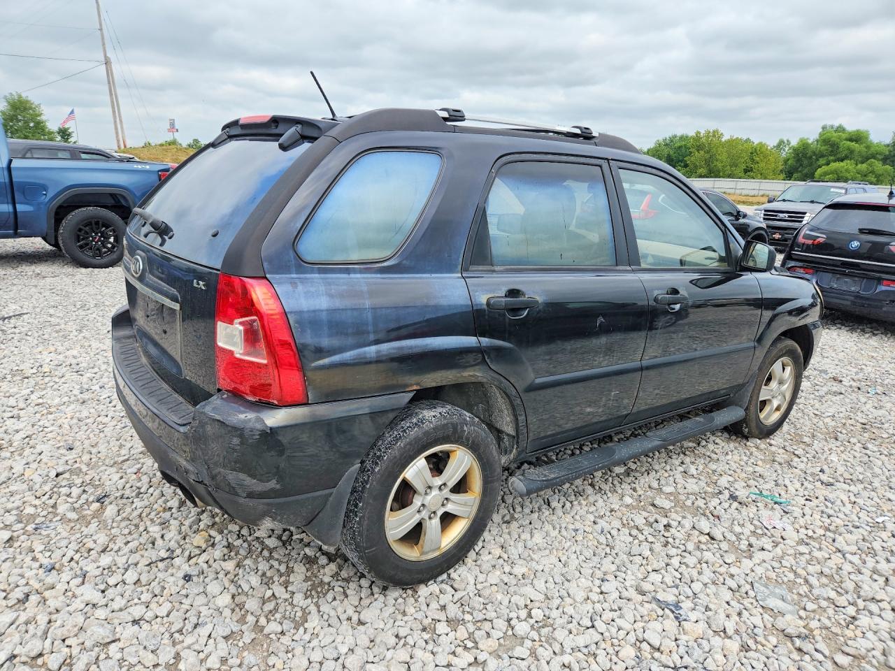 2009 Kia Sportage Lx Black vin: KNDJF724X97567879