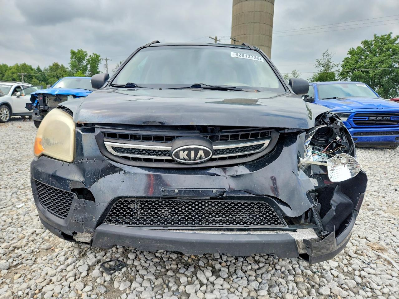 2009 Kia Sportage Lx Black vin: KNDJF724X97567879