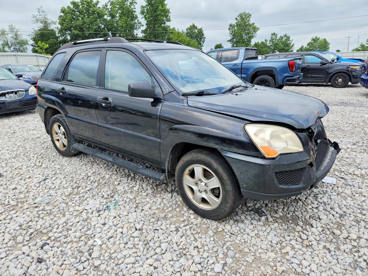 2009 Kia Sportage Lx Black vin: KNDJF724X97567879