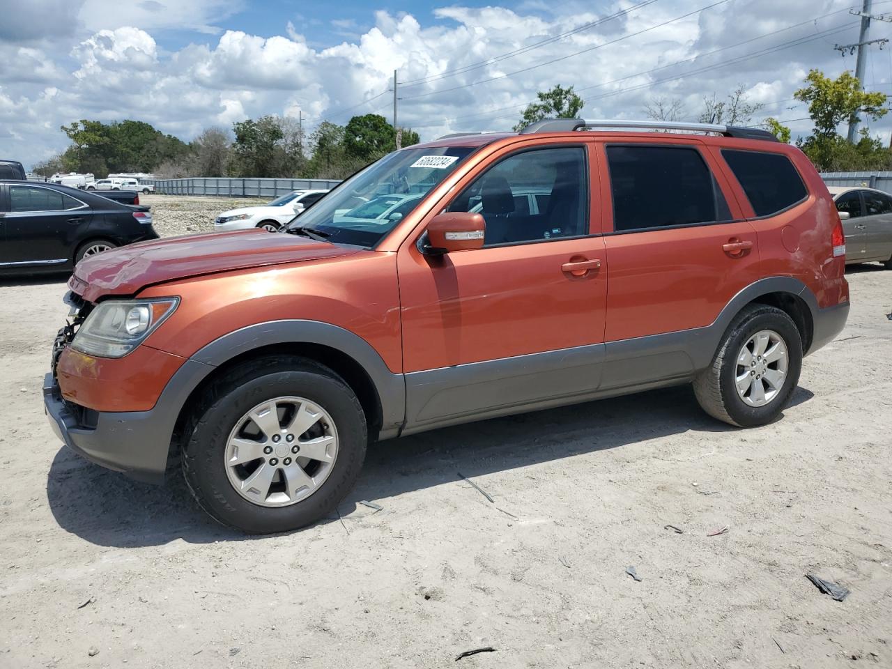 2009 Kia Borrego Lx Orange vin: KNDJH741395016444