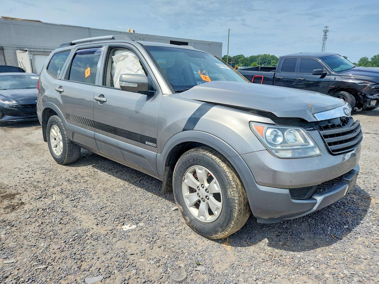 2009 Kia Borrego Lx Серый vin: KNDJH741595027042