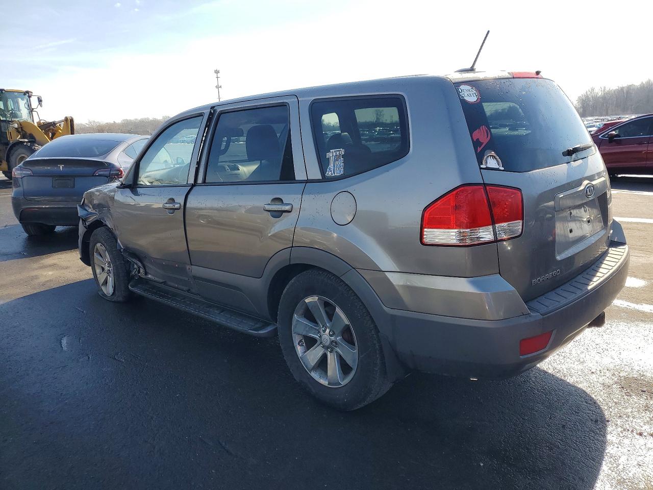 2009 Kia Borrego Lx V8 Gray vin: KNDJH742295023930