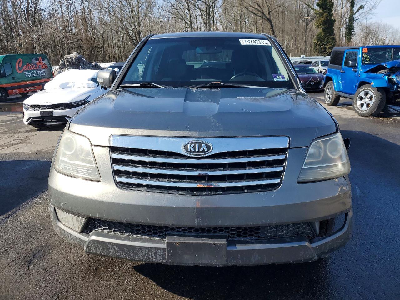 2009 Kia Borrego Lx V8 Gray vin: KNDJH742295023930