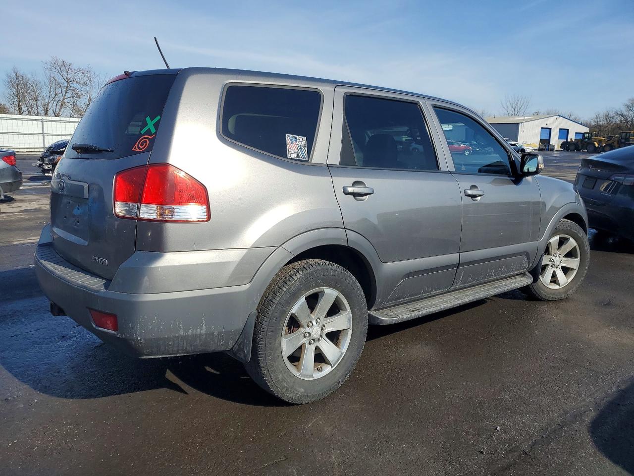 2009 Kia Borrego Lx V8 Gray vin: KNDJH742295023930