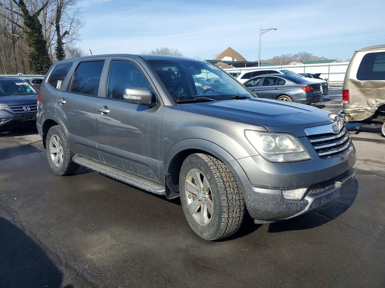 2009 Kia Borrego Lx V8 Gray vin: KNDJH742295023930