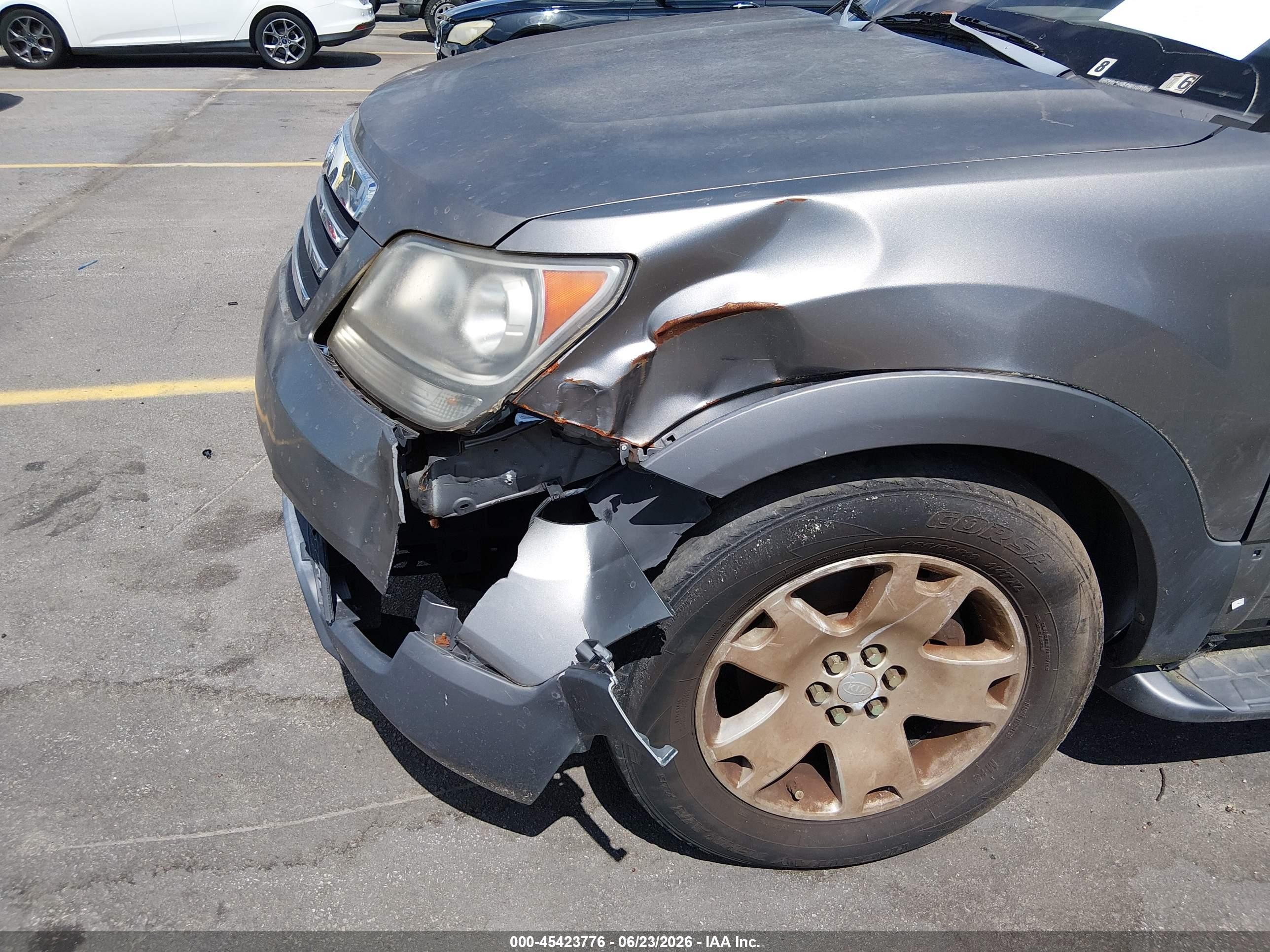 2009 Kia Borrego Ex V6 Серый vin: KNDJJ741095015921