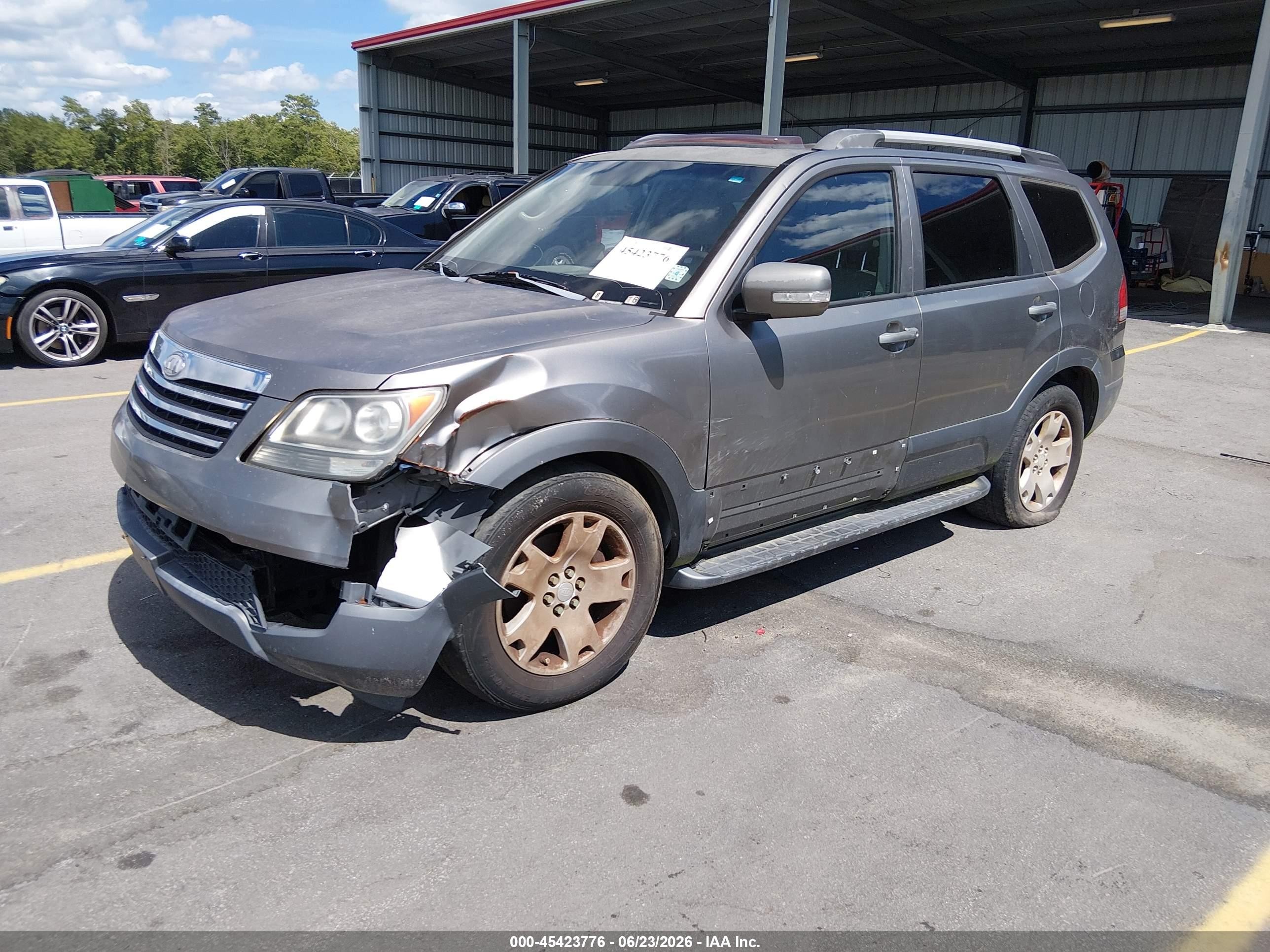 2009 Kia Borrego Ex V6 Серый vin: KNDJJ741095015921