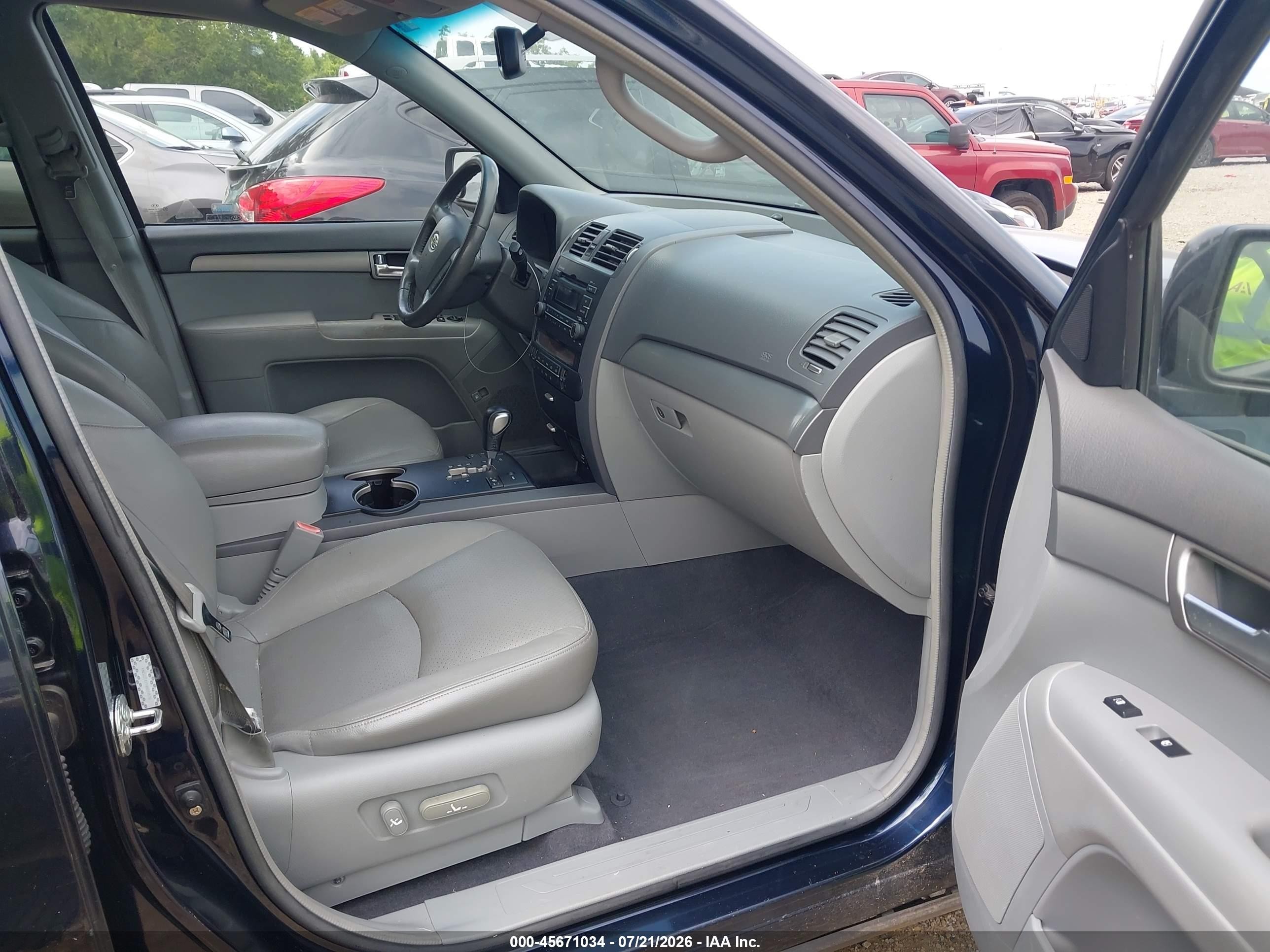 2009 Kia Borrego Ex V6 Black vin: KNDJJ741195019539