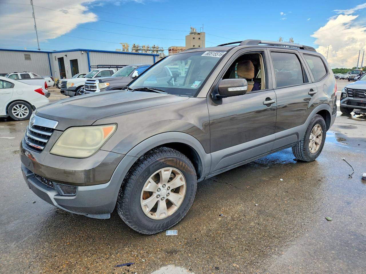2009 Kia Borrego Lx Brown vin: KNDJJ741195021436
