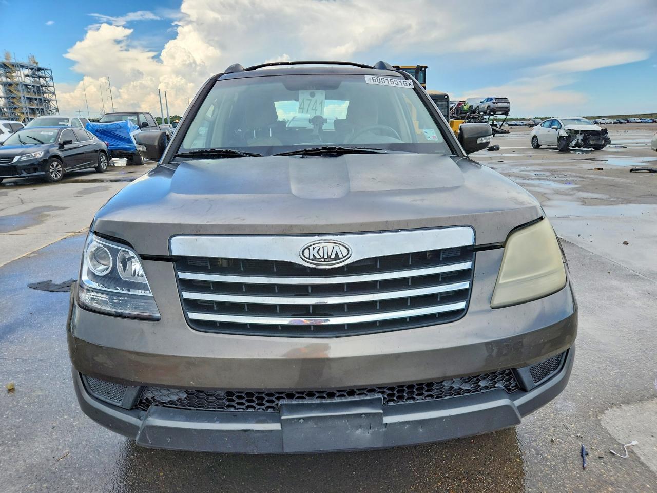 2009 Kia Borrego Lx Brown vin: KNDJJ741195021436