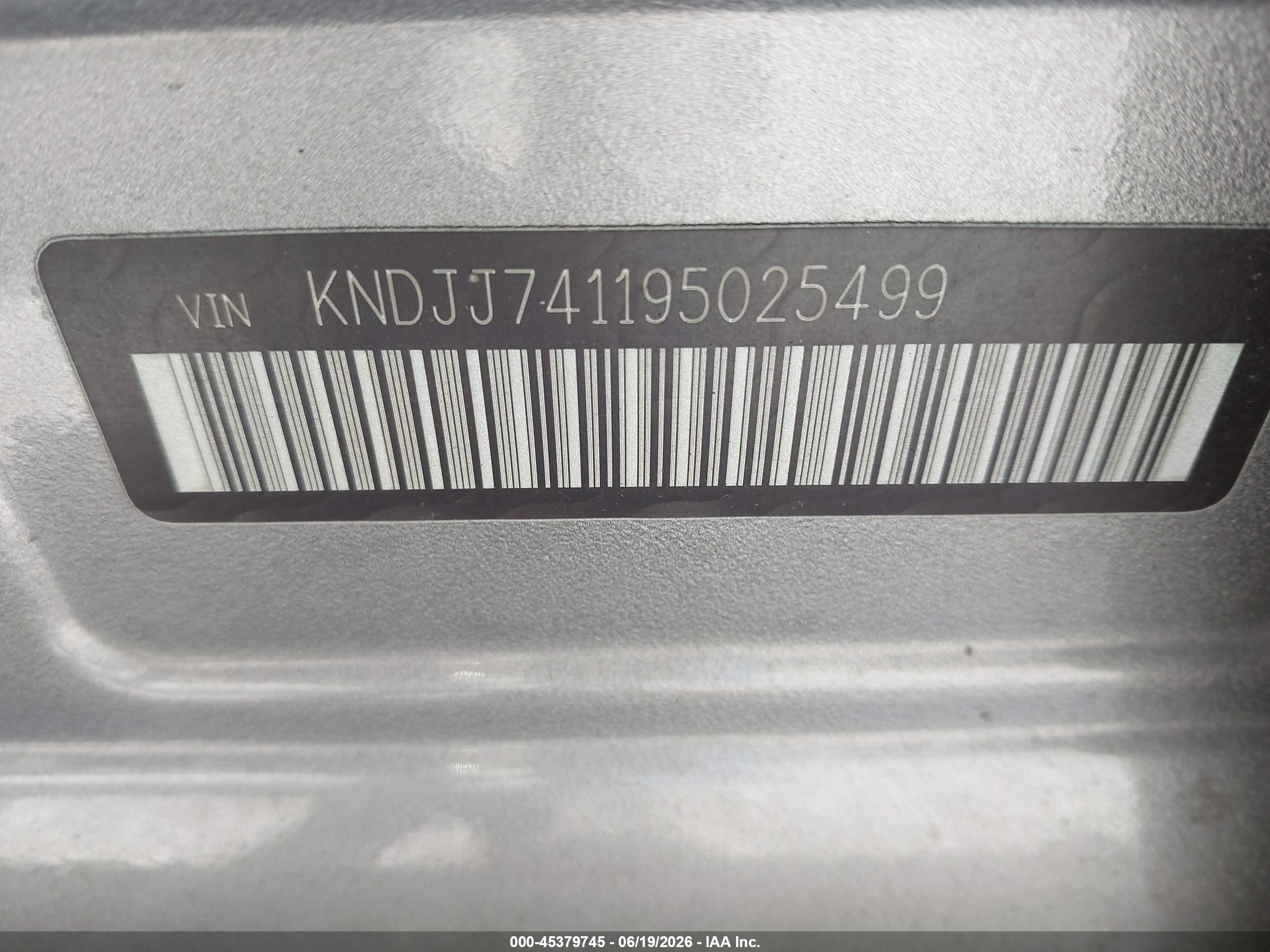 2009 Kia Borrego Ex V6 Gray vin: KNDJJ741195025499
