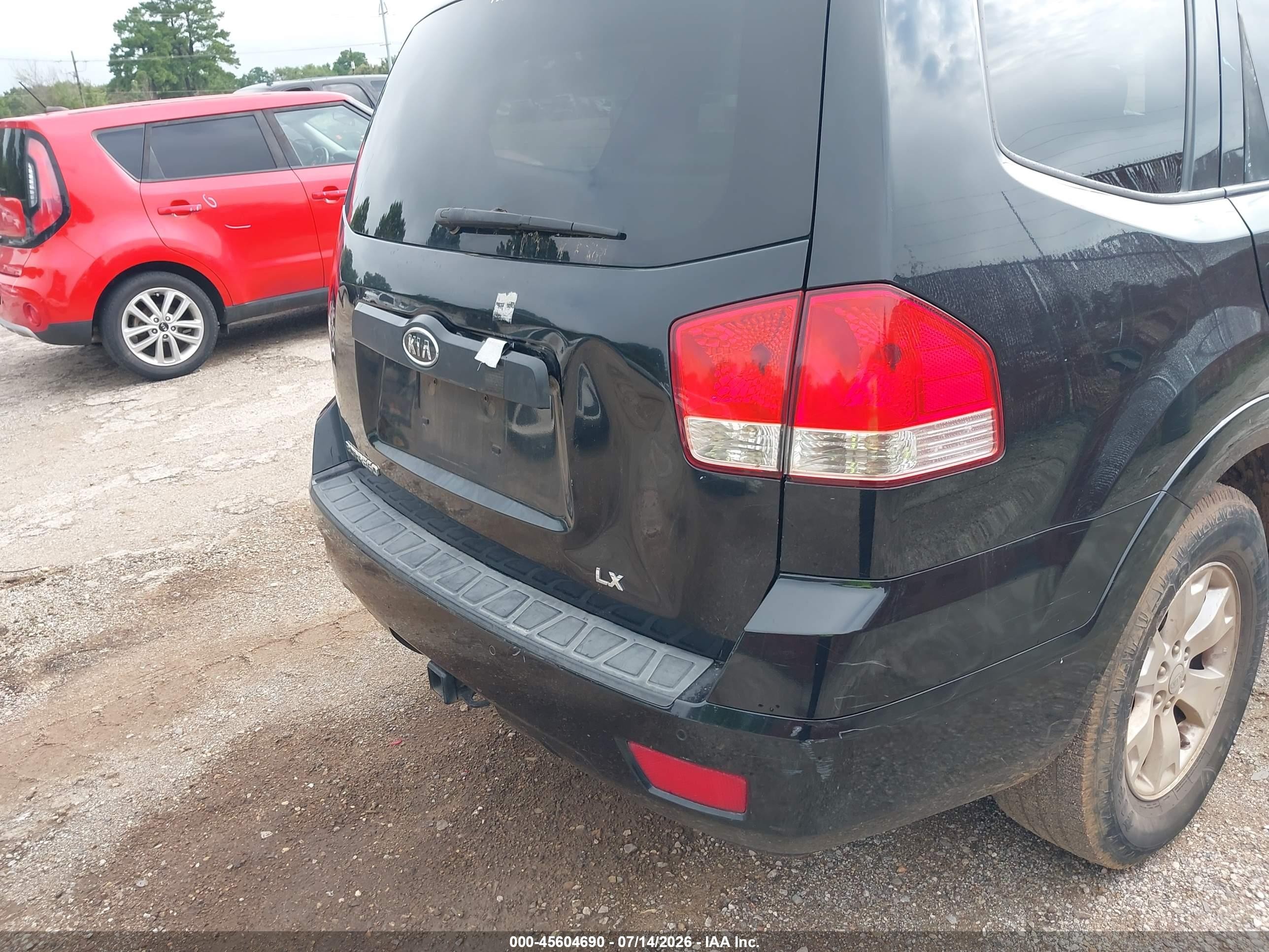 2009 Kia Borrego Lx Black vin: KNDJJ741295024216