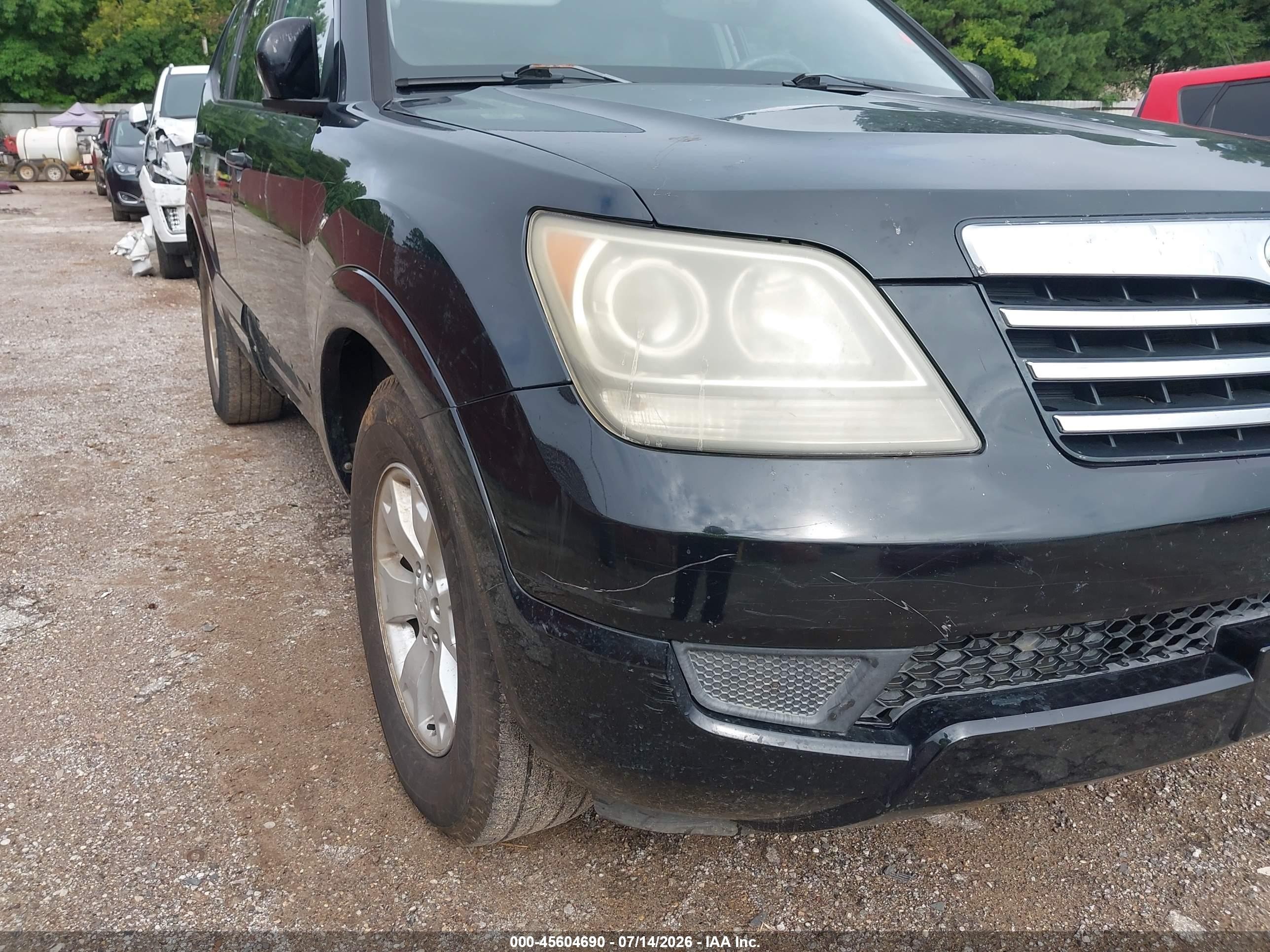 2009 Kia Borrego Lx Black vin: KNDJJ741295024216