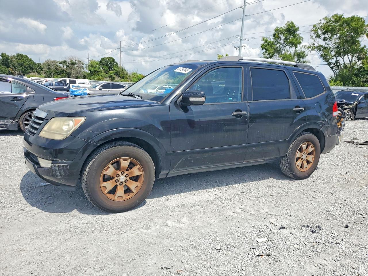 2009 Kia Borrego Lx Black vin: KNDJJ741295033515