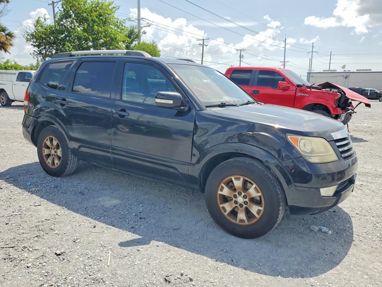 2009 Kia Borrego Lx Black vin: KNDJJ741295033515