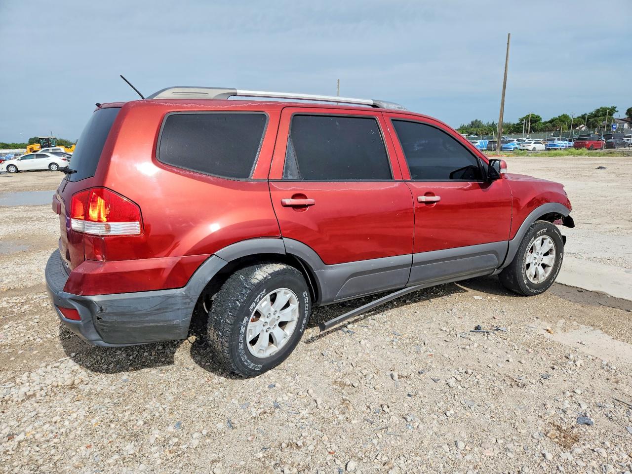 2009 Kia Borrego Lx Red vin: KNDJJ741395022653