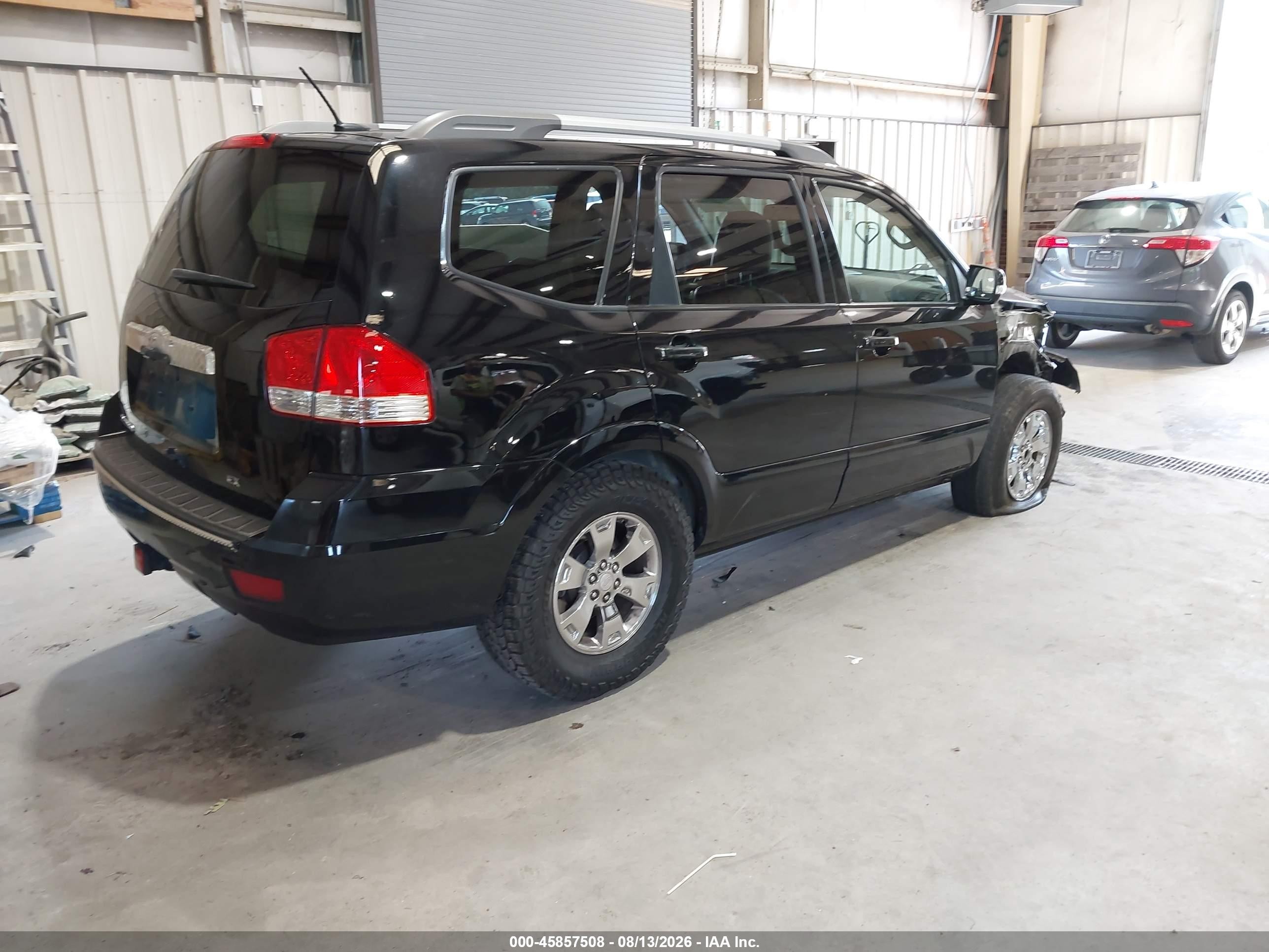 2009 Kia Borrego Ex V6 Черный vin: KNDJJ741X95022133