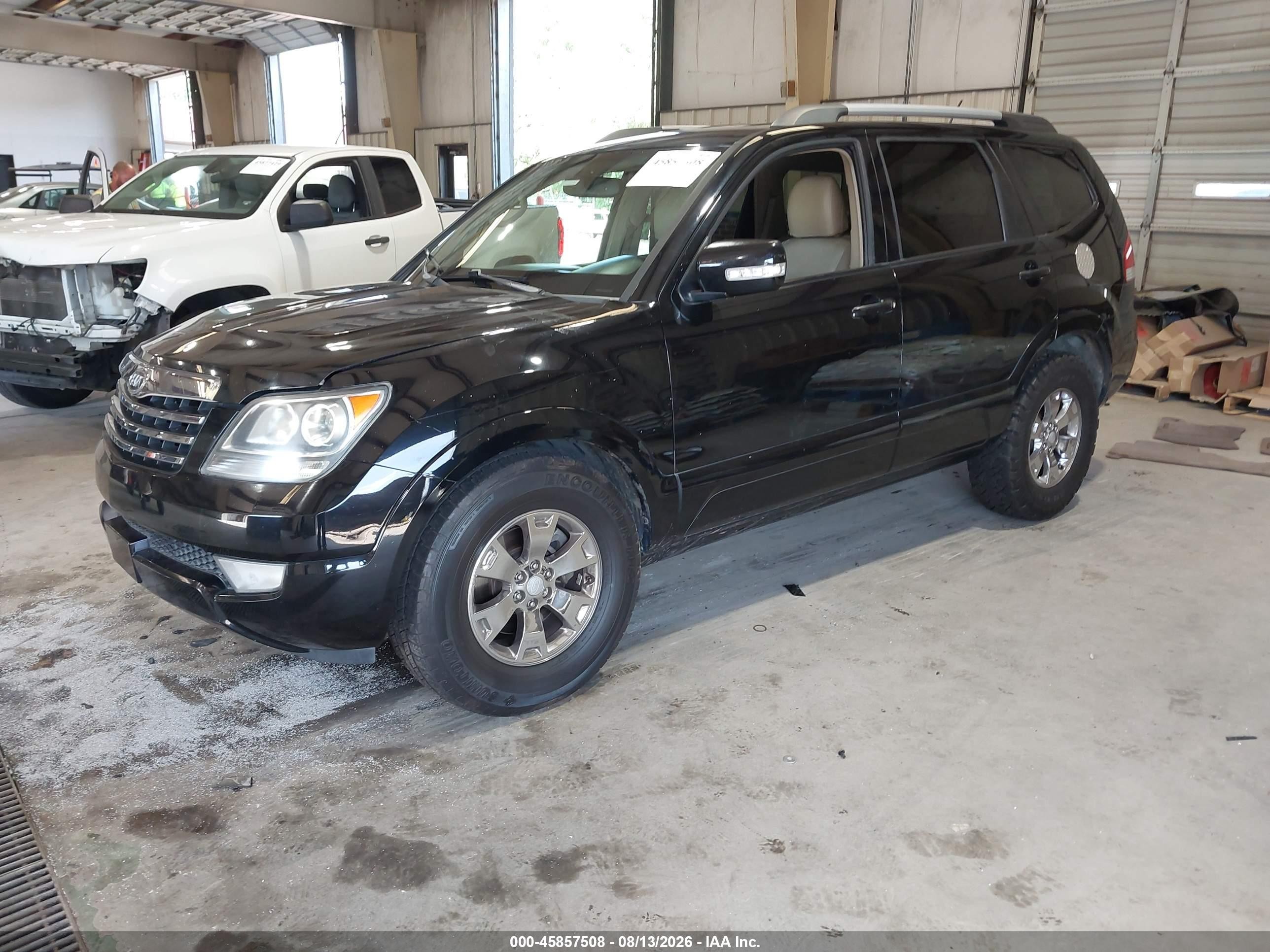 2009 Kia Borrego Ex V6 Черный vin: KNDJJ741X95022133