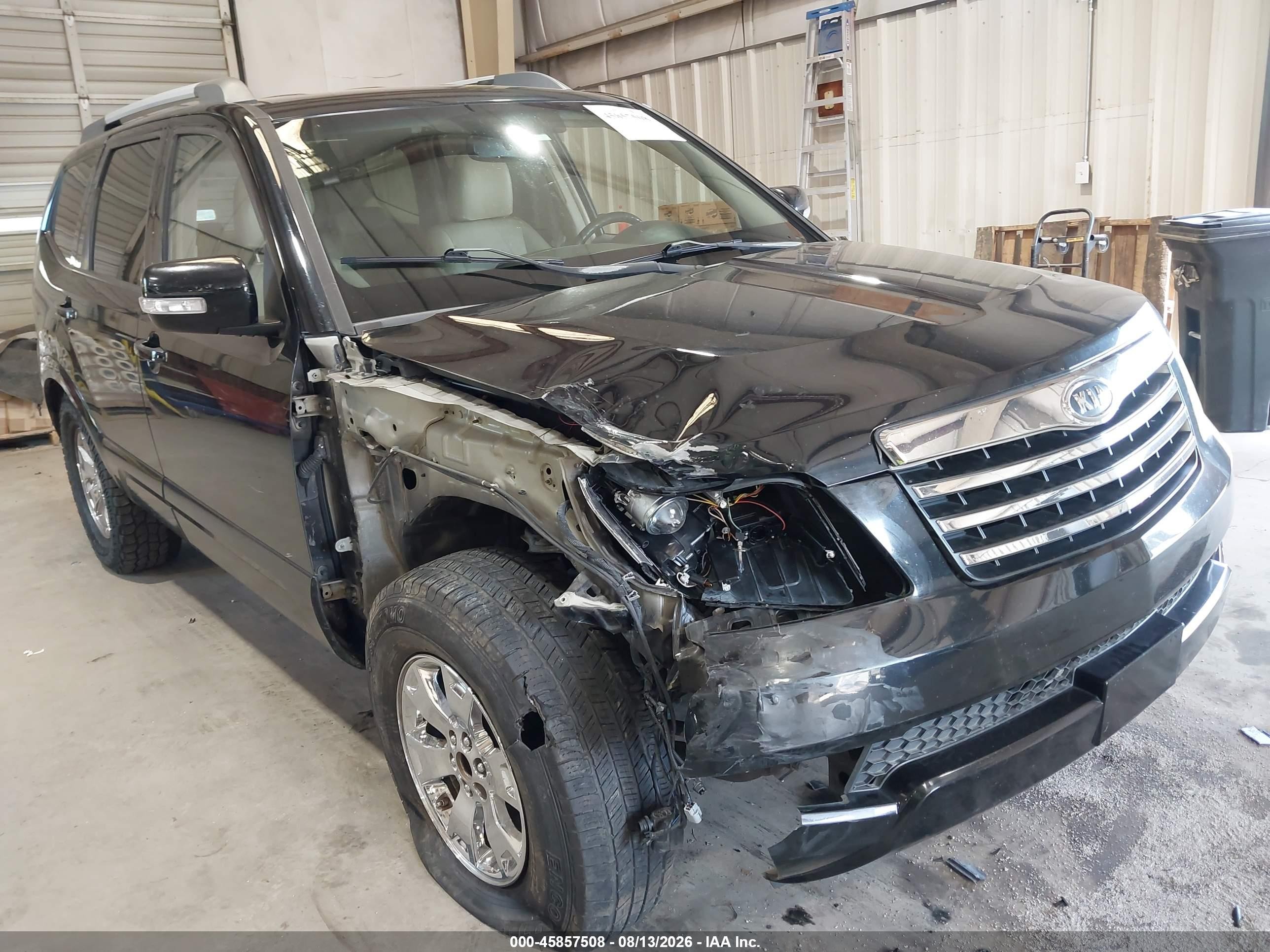 2009 Kia Borrego Ex V6 Черный vin: KNDJJ741X95022133