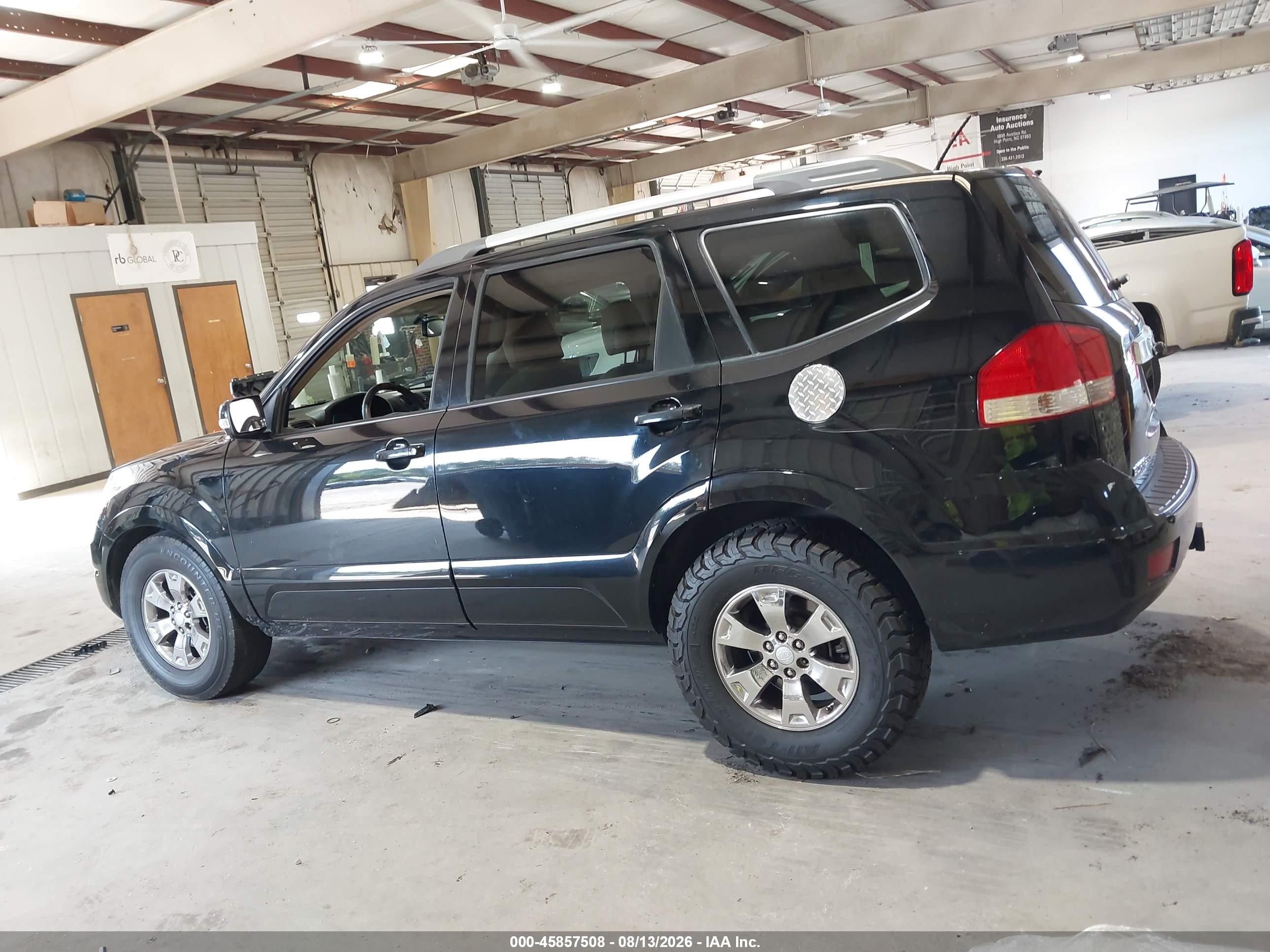 2009 Kia Borrego Ex V6 Черный vin: KNDJJ741X95022133