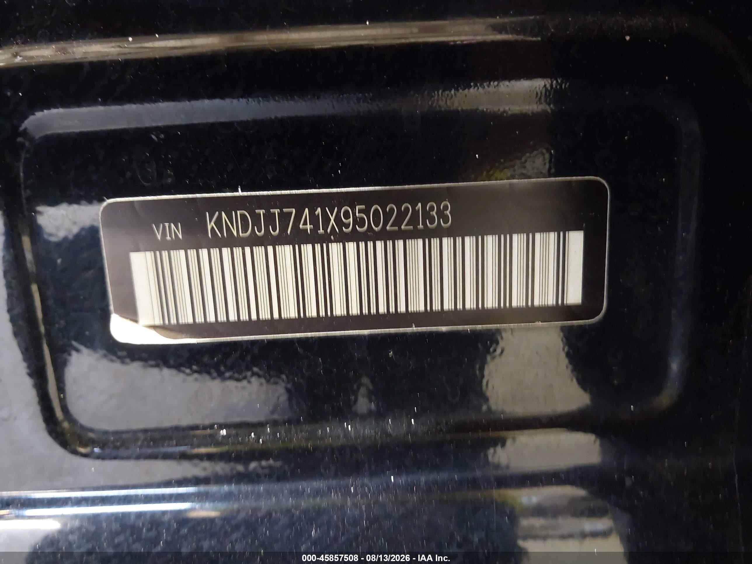 2009 Kia Borrego Ex V6 Черный vin: KNDJJ741X95022133