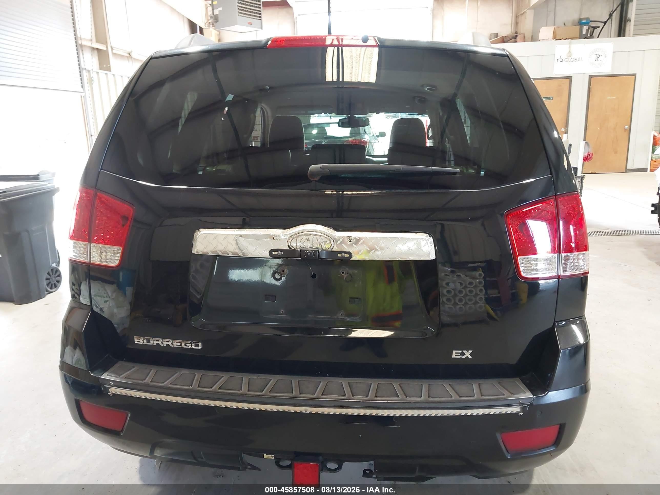 2009 Kia Borrego Ex V6 Черный vin: KNDJJ741X95022133