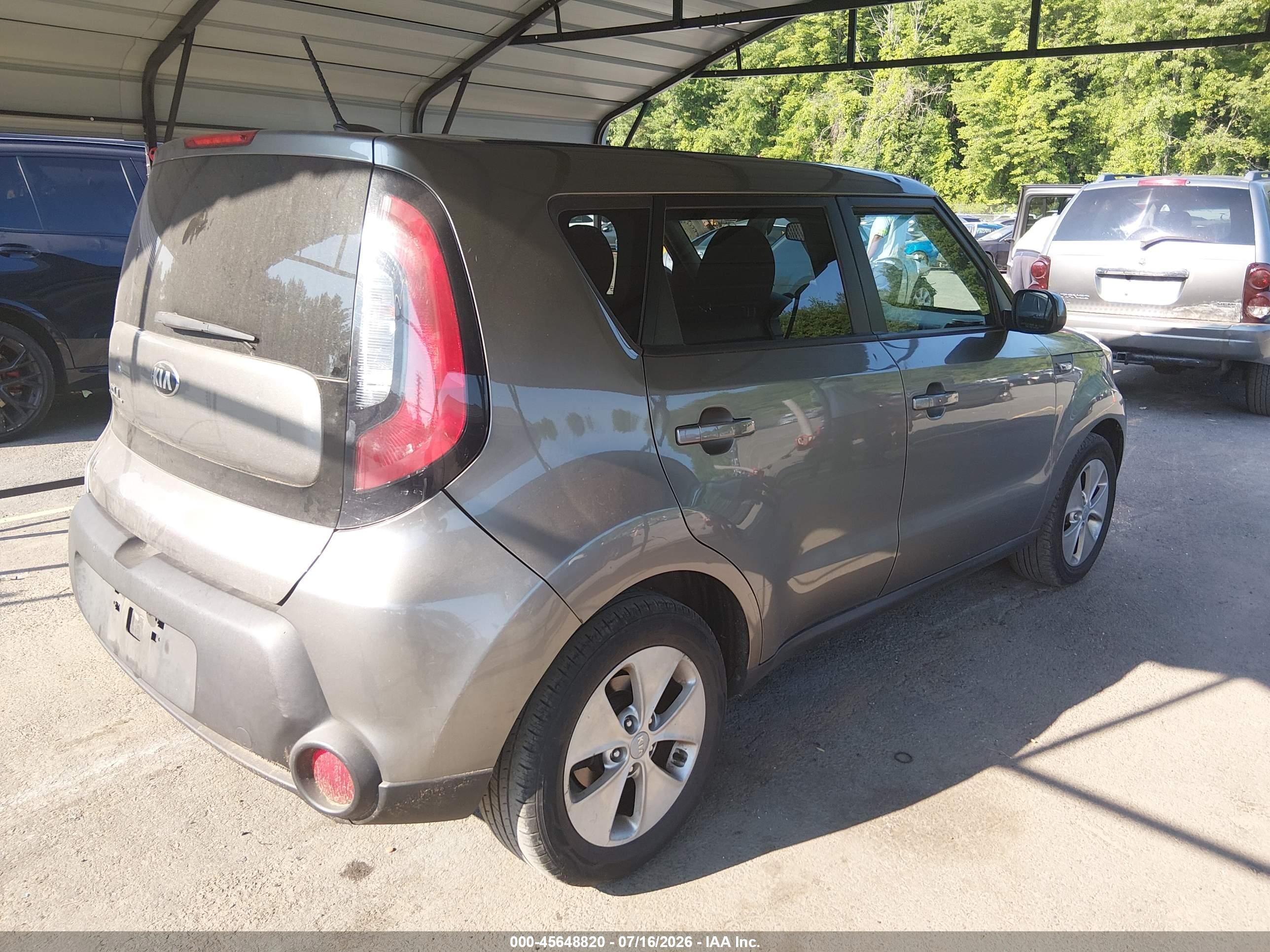 2014 Kia Soul   Gray vin: KNDJN2A20E7012410