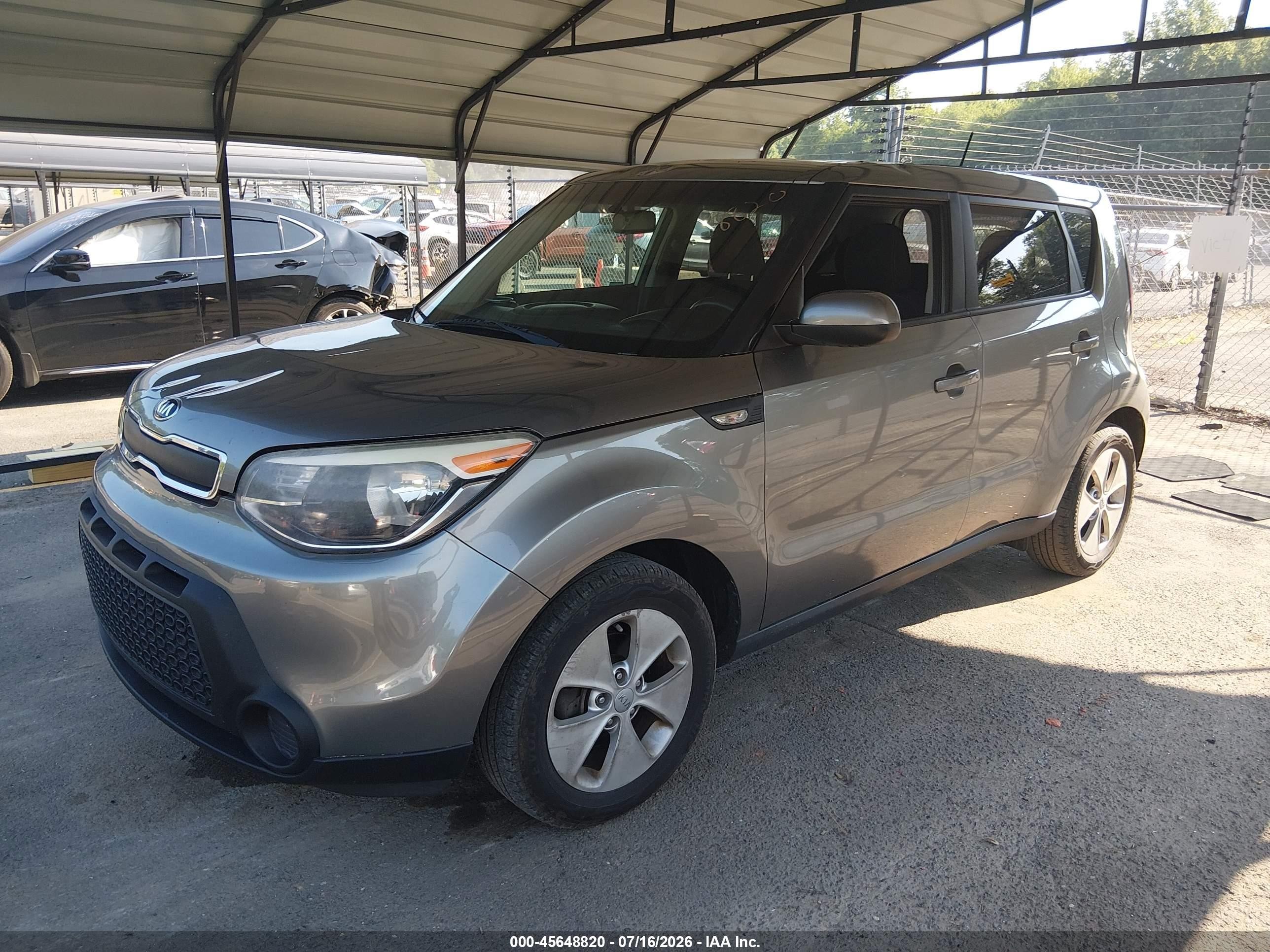 2014 Kia Soul   Gray vin: KNDJN2A20E7012410