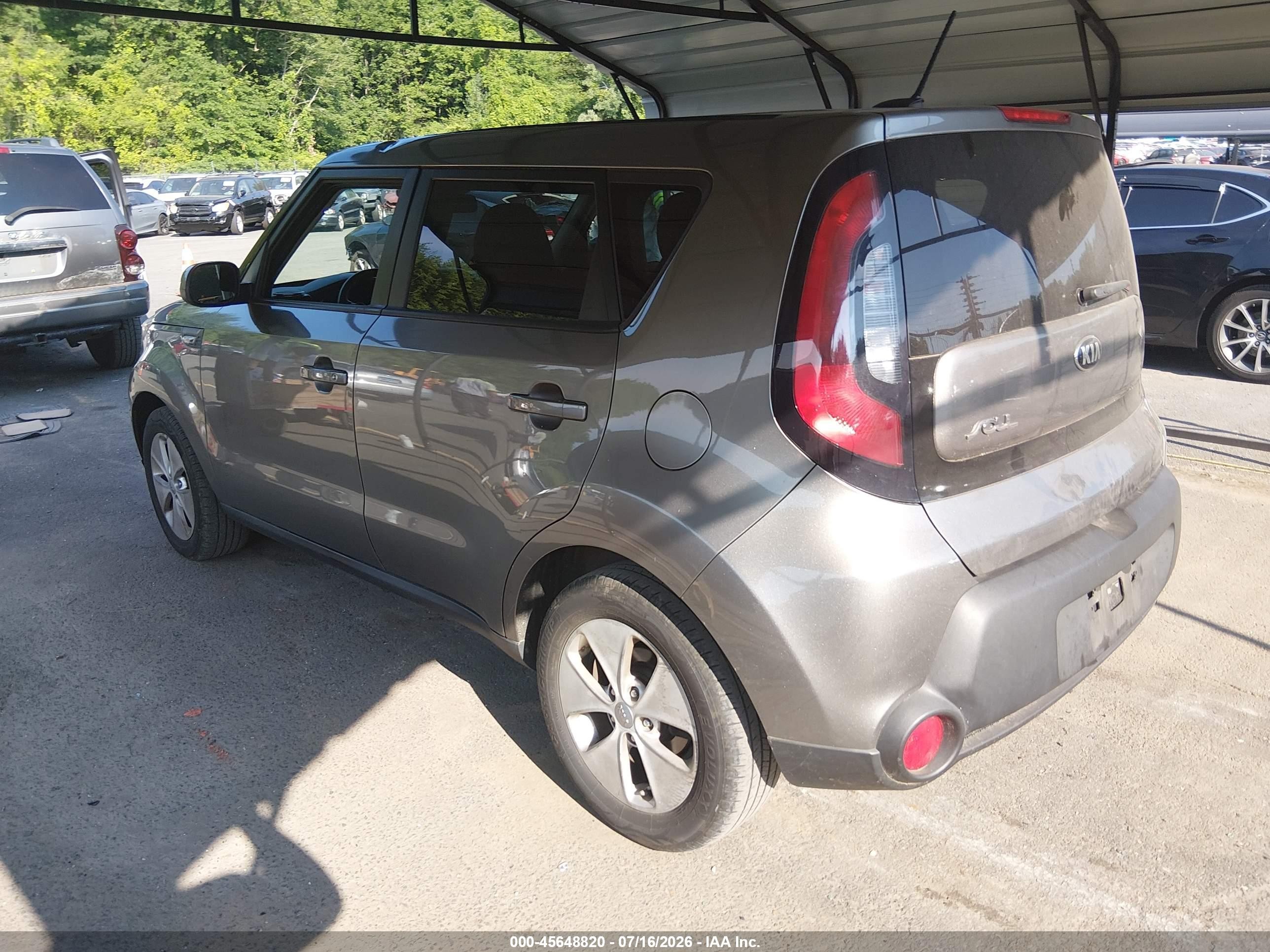 2014 Kia Soul   Gray vin: KNDJN2A20E7012410
