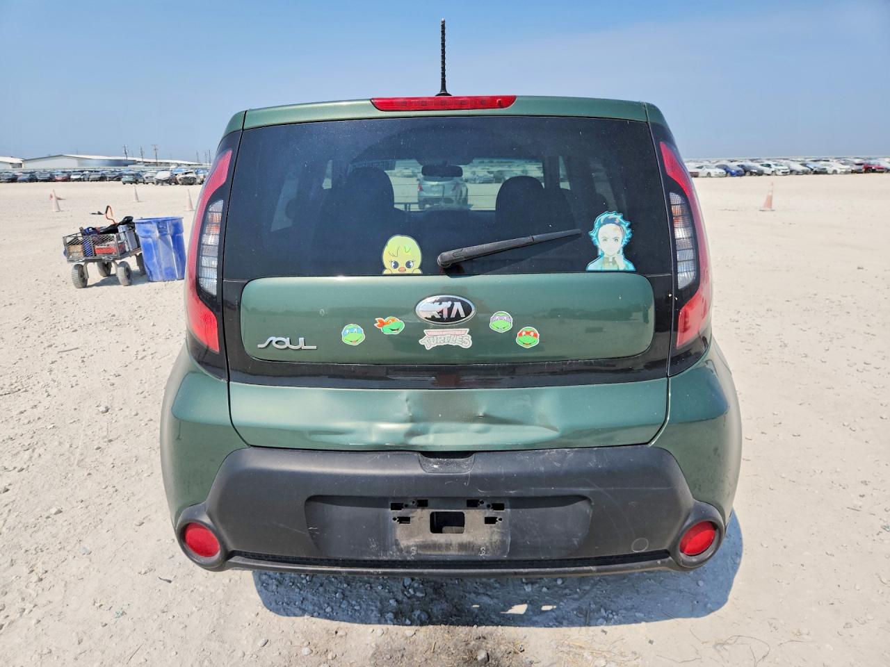 2014 Kia Soul Base Green vin: KNDJN2A20E7053863