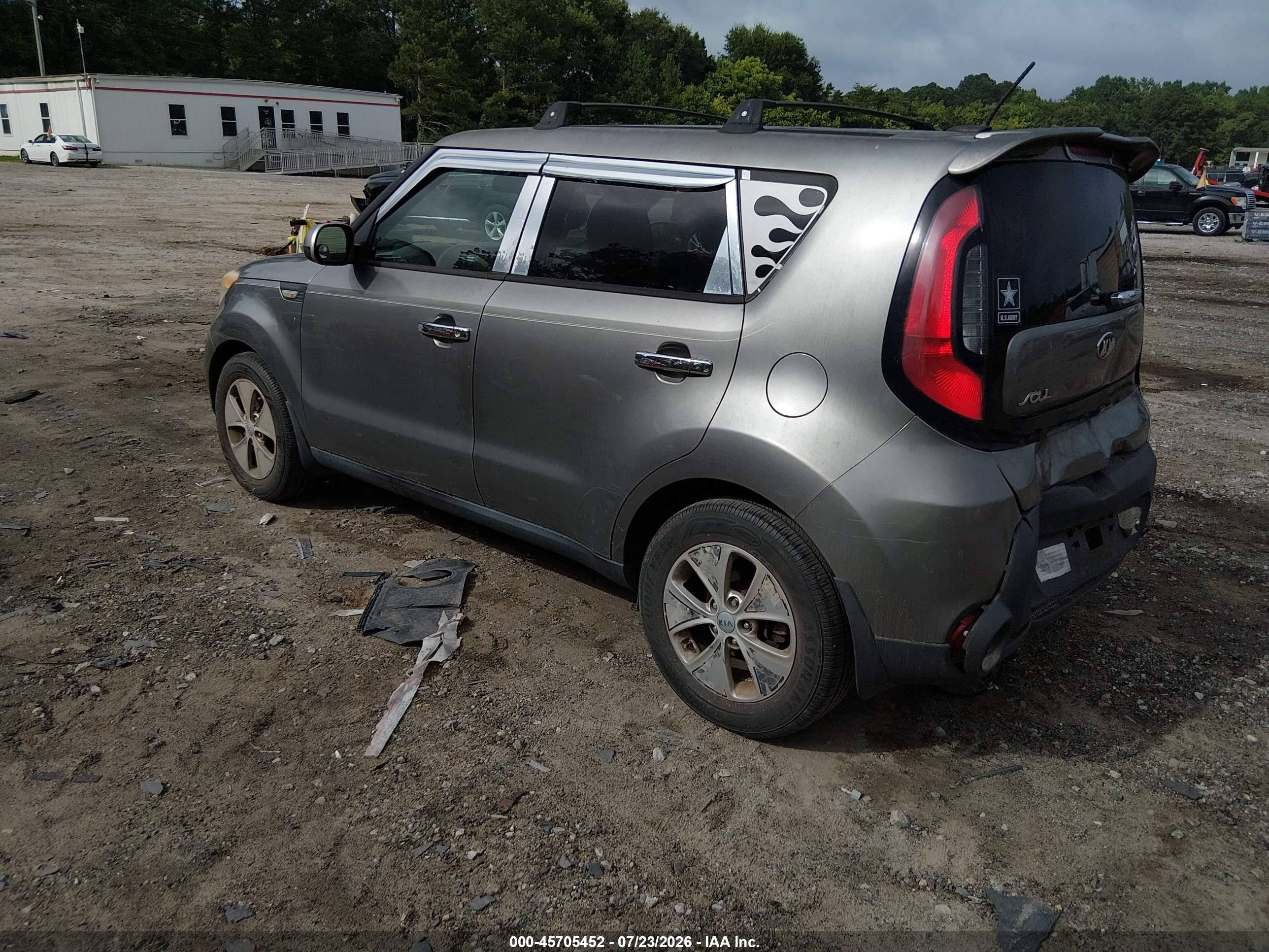2014 Kia Soul   Gray vin: KNDJN2A20E7071795