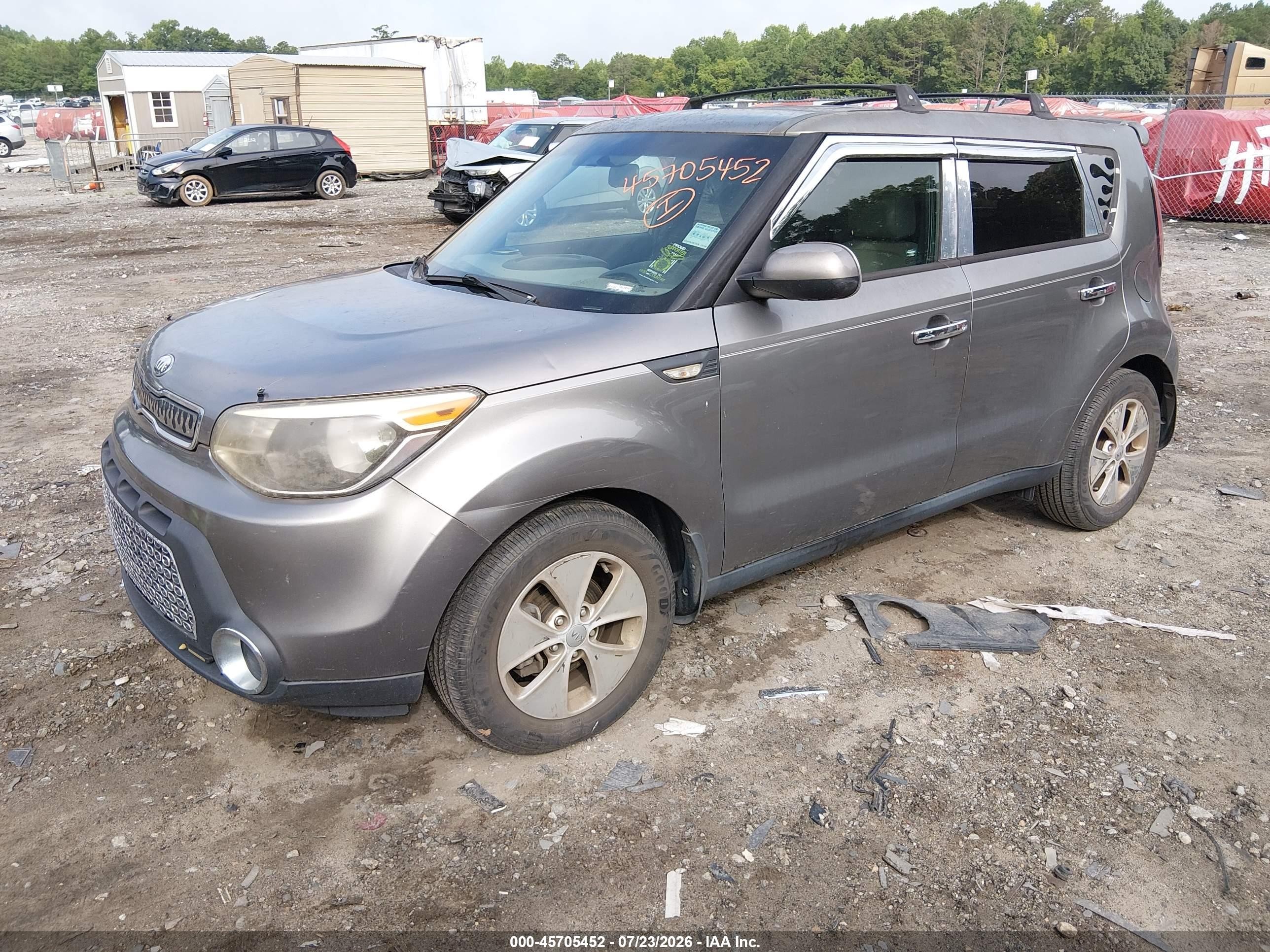 2014 Kia Soul   Gray vin: KNDJN2A20E7071795