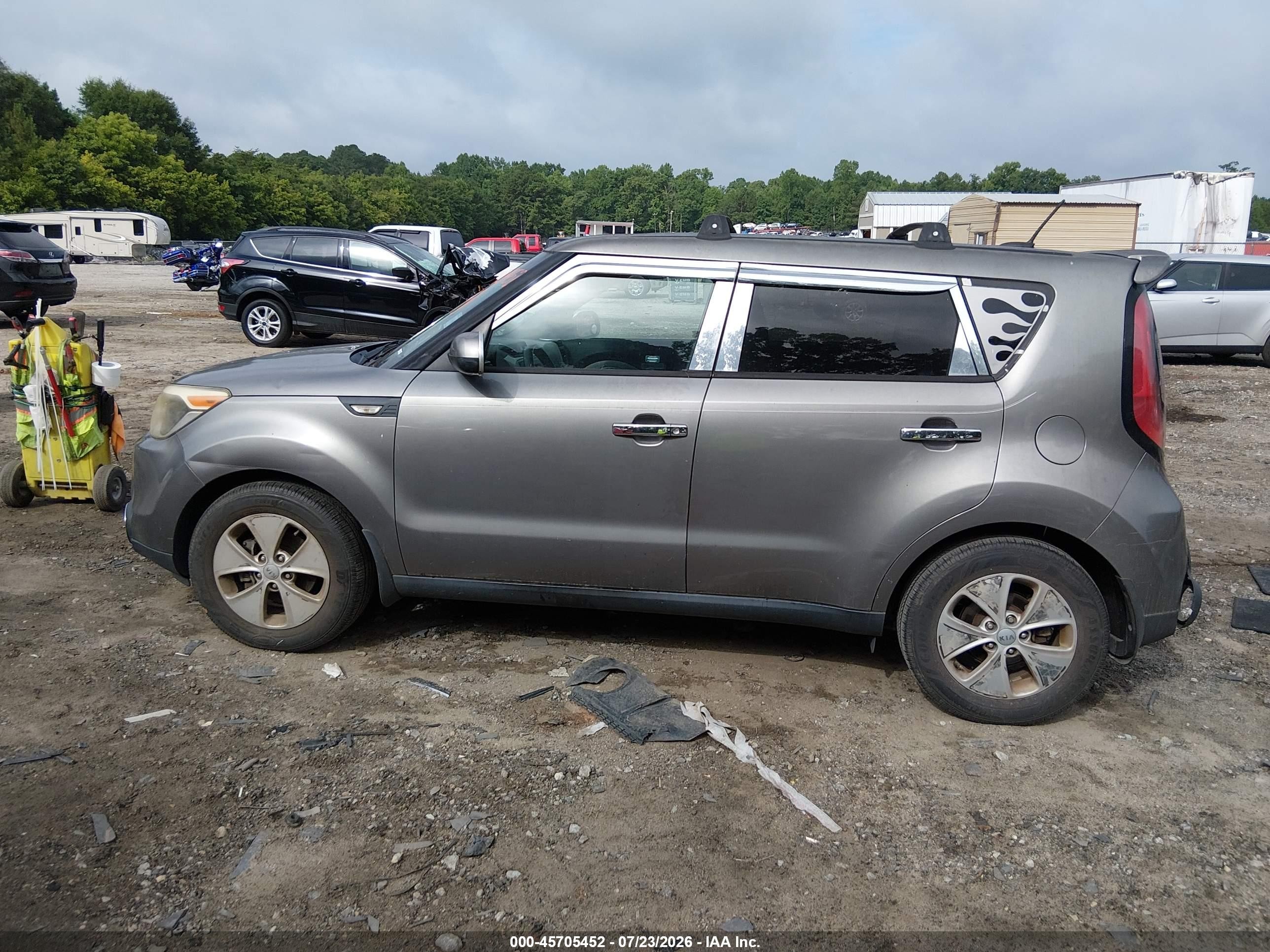 2014 Kia Soul   Gray vin: KNDJN2A20E7071795