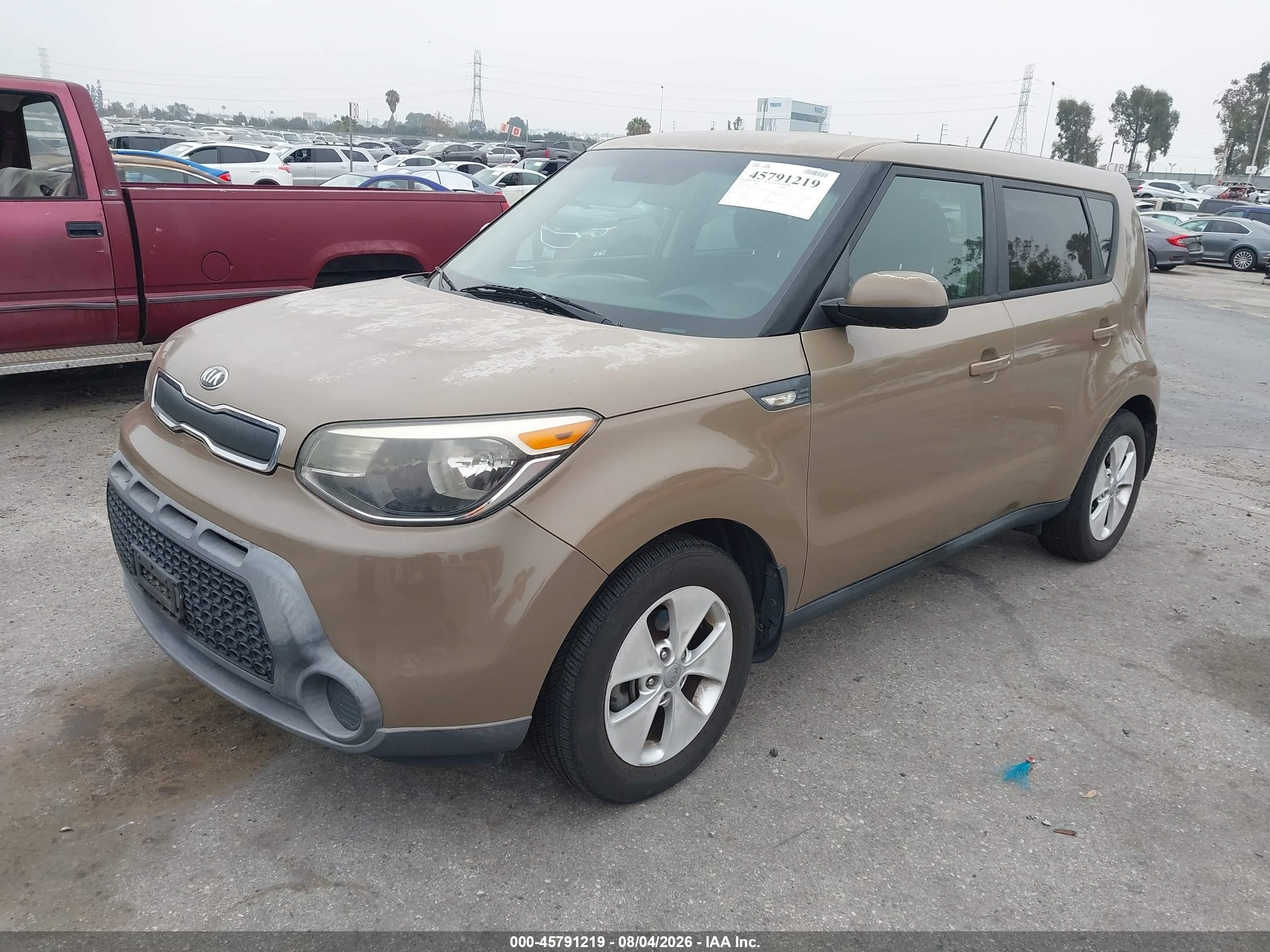 2014 Kia Soul   Brown vin: KNDJN2A20E7107730