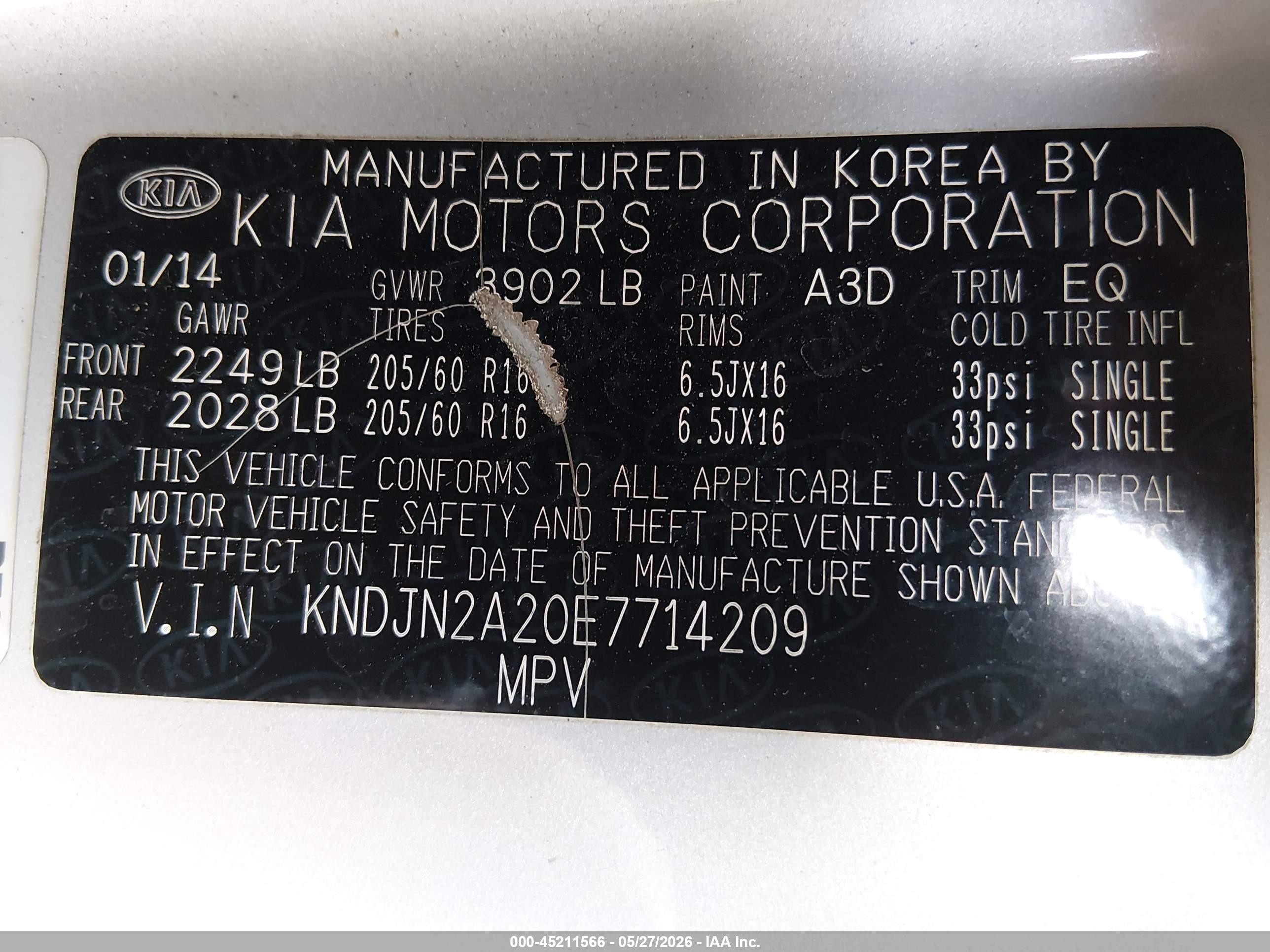 2014 Kia Soul   Silver vin: KNDJN2A20E7714209