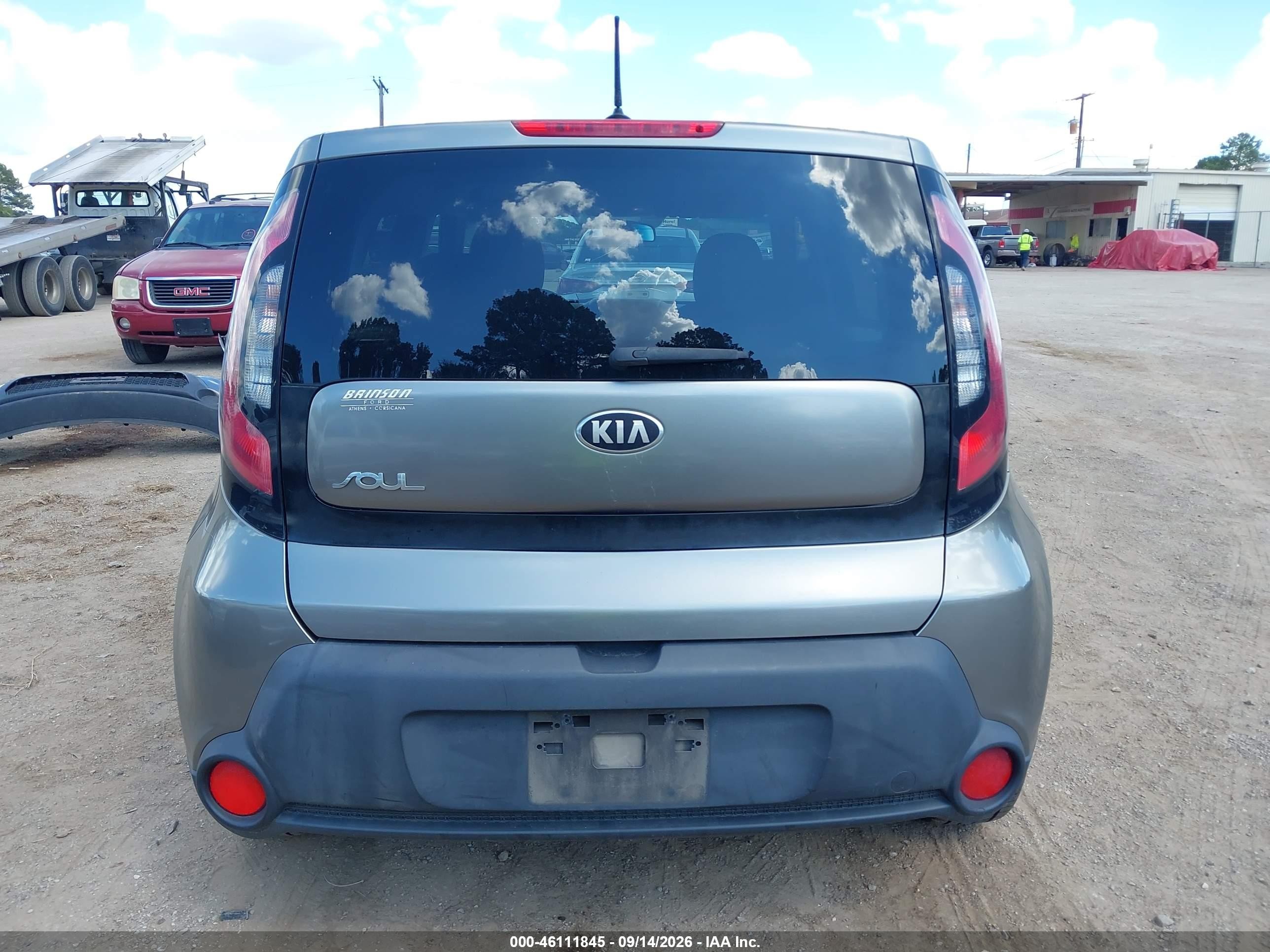 2015 Kia Soul   Серый vin: KNDJN2A20F7113691