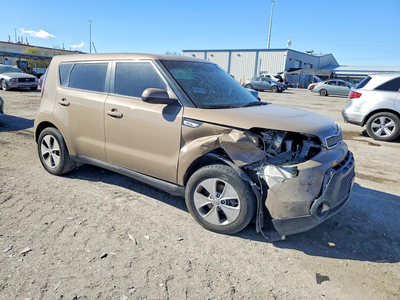 2015 Kia Soul Коричневый vin: KNDJN2A20F7115585