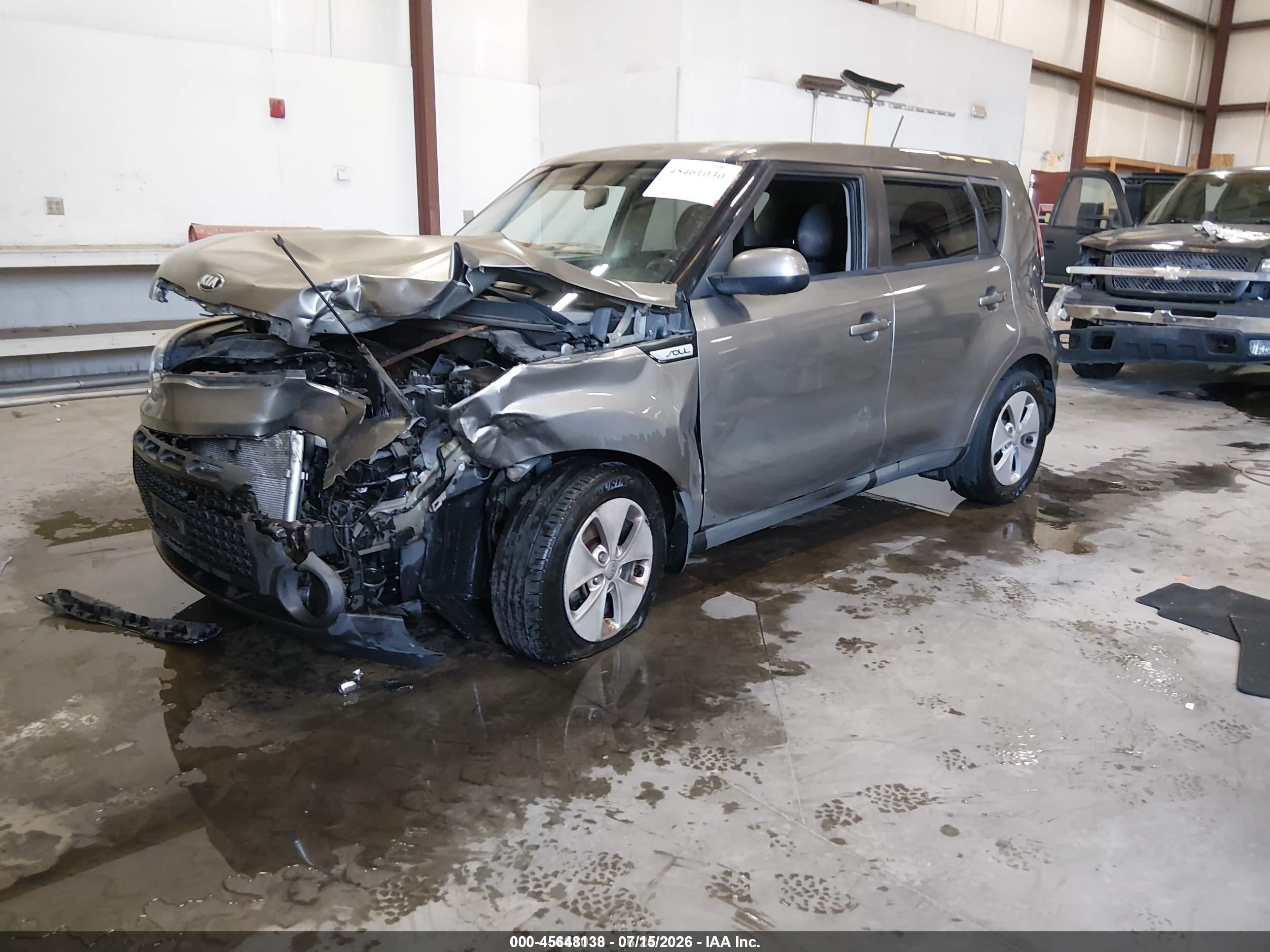 2015 Kia Soul   Gray vin: KNDJN2A20F7155679