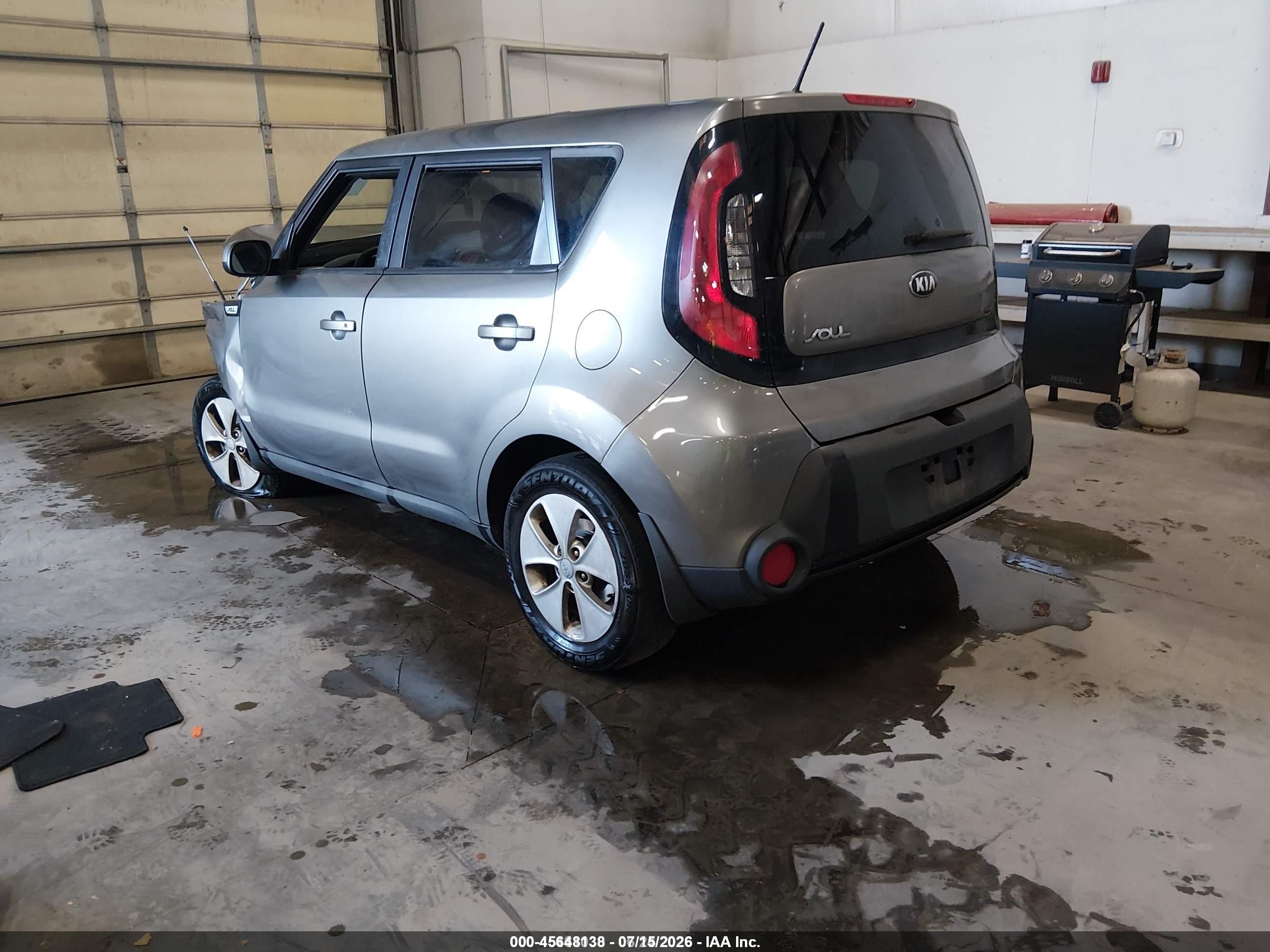 2015 Kia Soul   Gray vin: KNDJN2A20F7155679